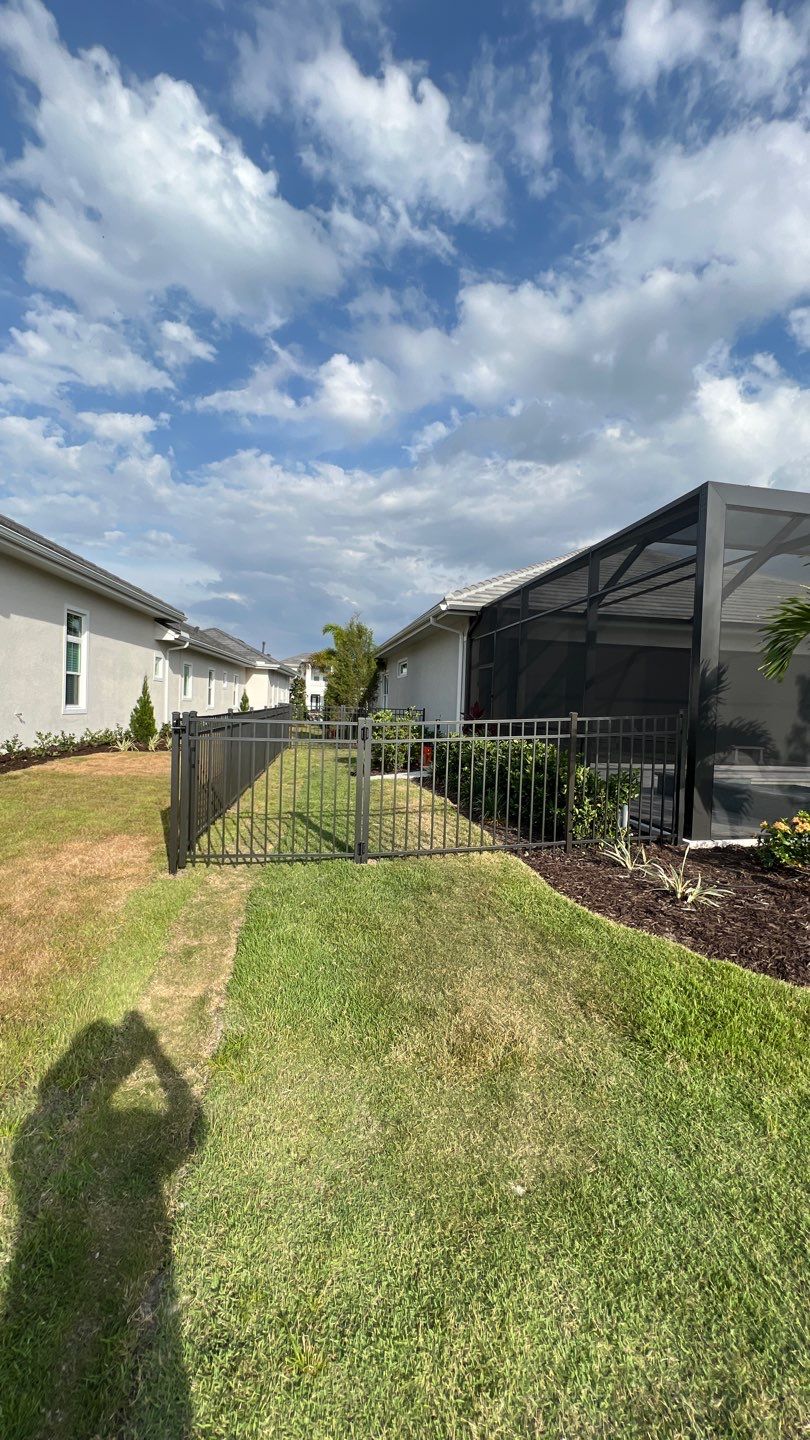 Aluminum Fence Installation using 3 Rail Aluminum Fence by Asap fence and gates, LLC
