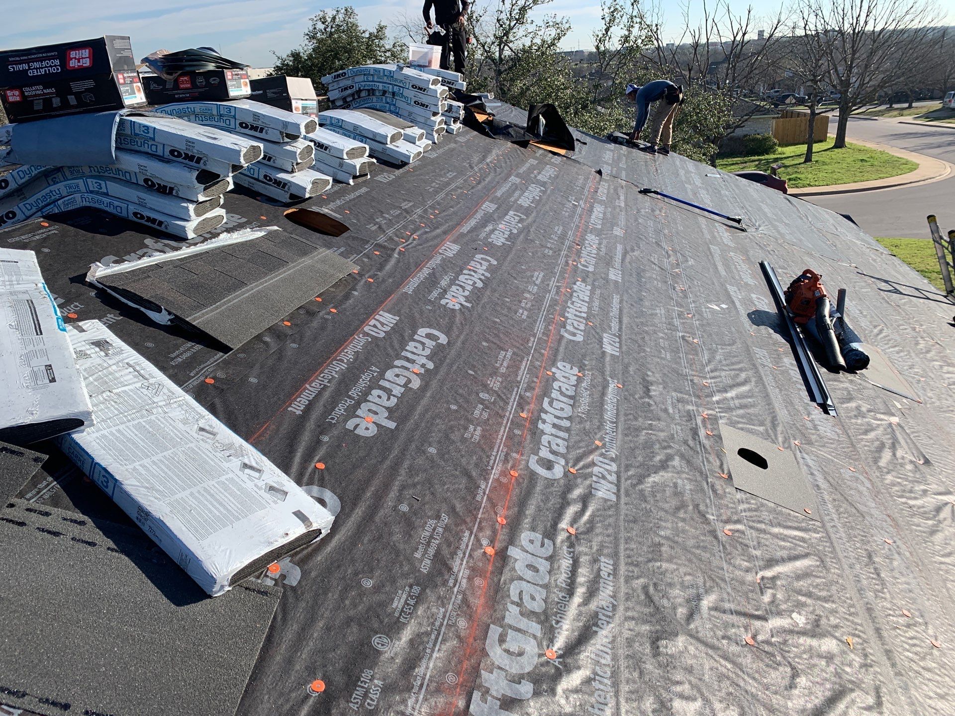 Asphalt Shingle Roof Replacement and Attic Vent Installation in Round Rock by Caliber Restoration LLC