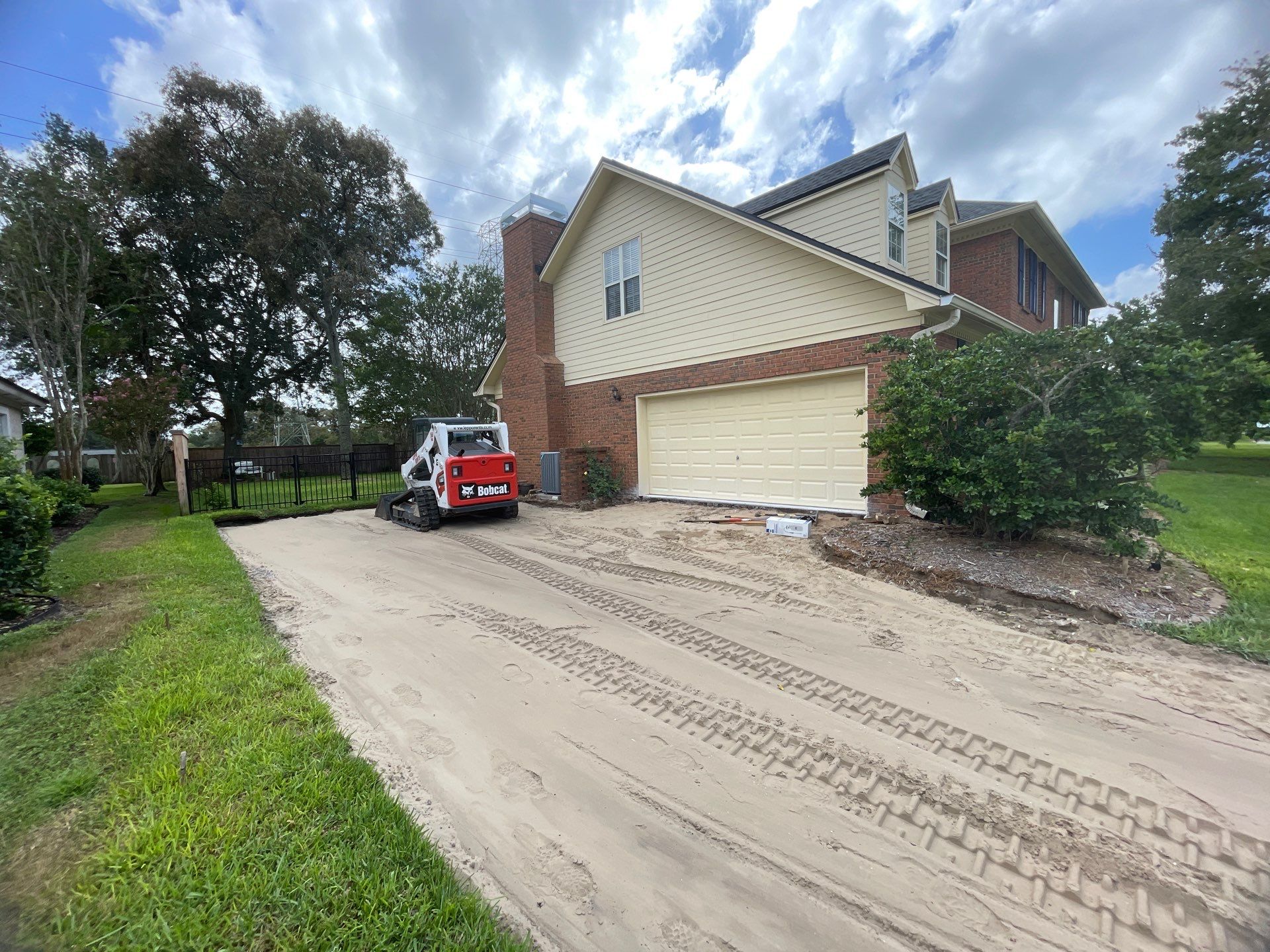 Driveway Replacement ON A HILL in Jacksonville, Florida by Burlington Concrete & Asphalt Inc