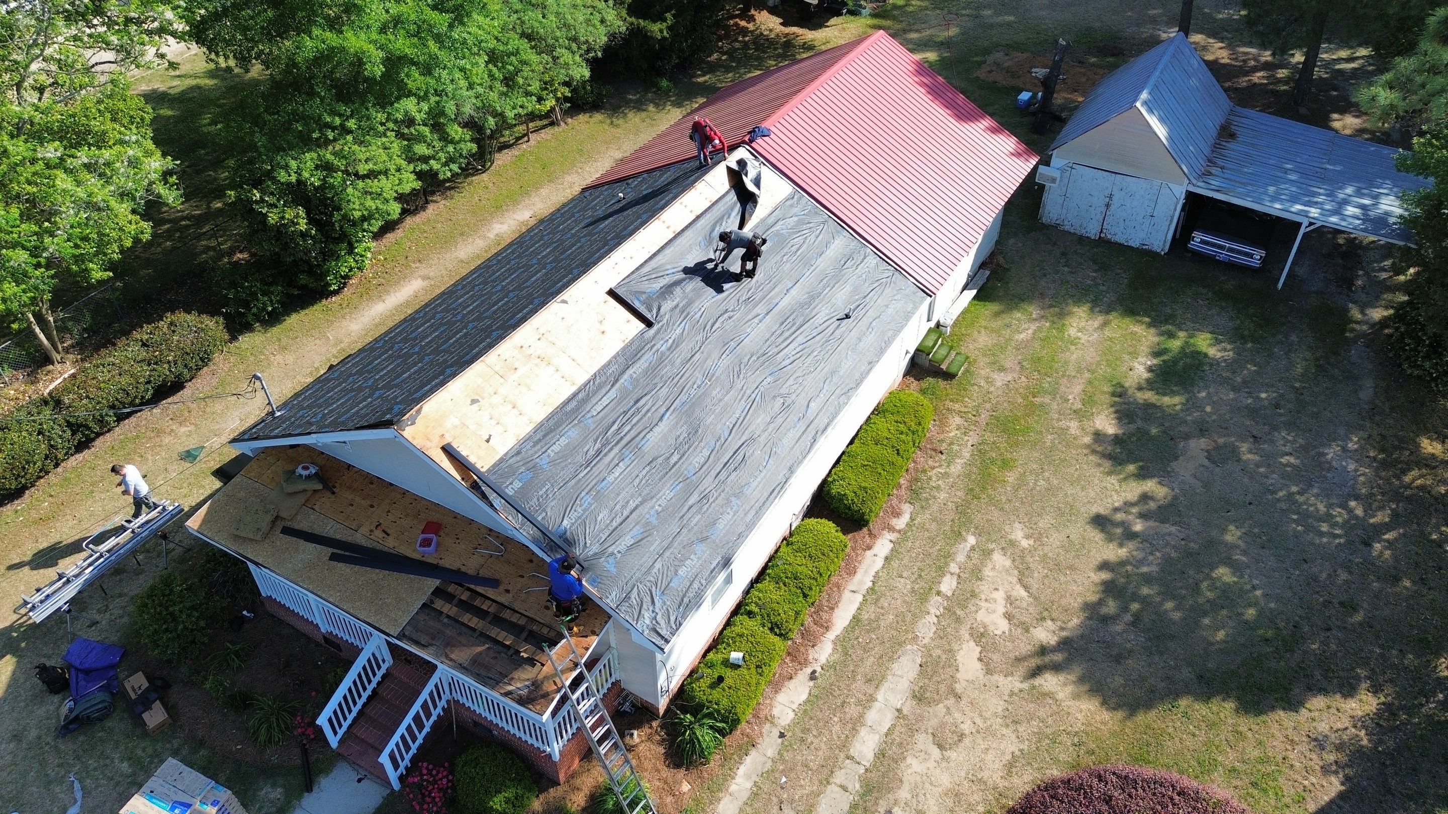 Roof replacement and interior repair by hail and wind damage by Just Brilliant Restoration JBR