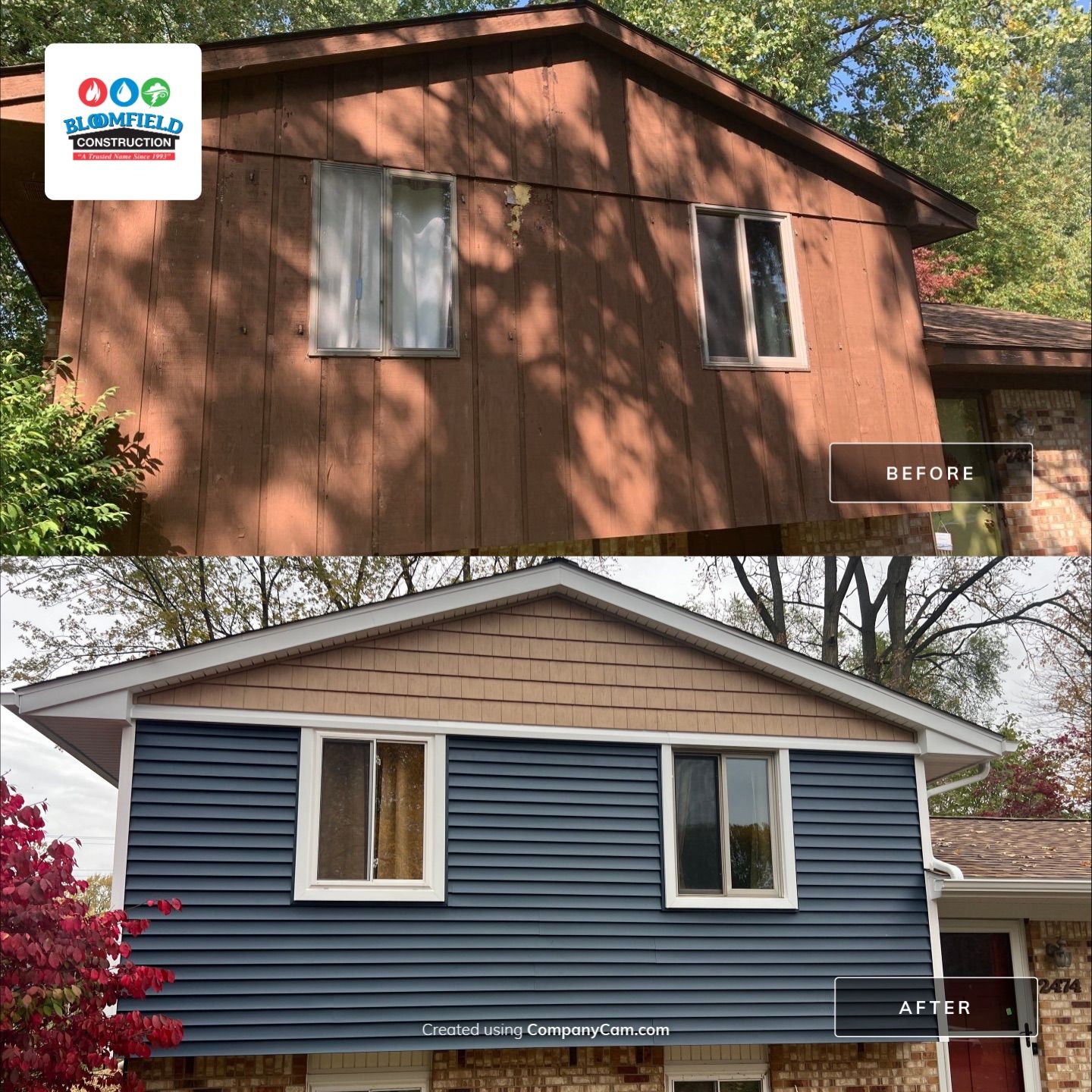 Roof & Siding Replacement by Bloomfield Construction & Restoration
