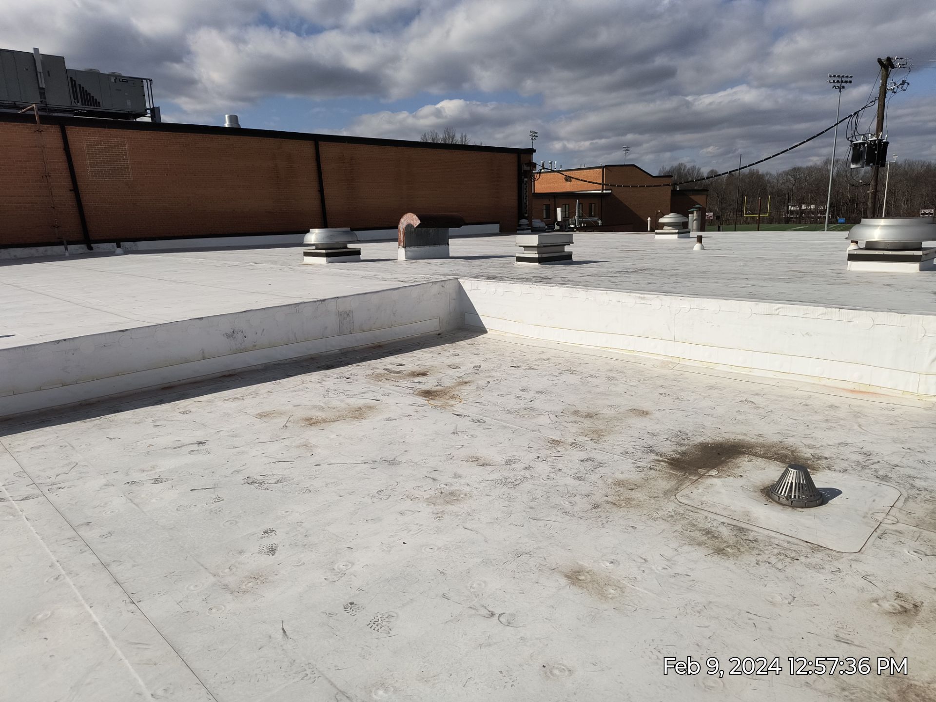 John Glenn High school Roof Install by Gold Star Roofing LLC 