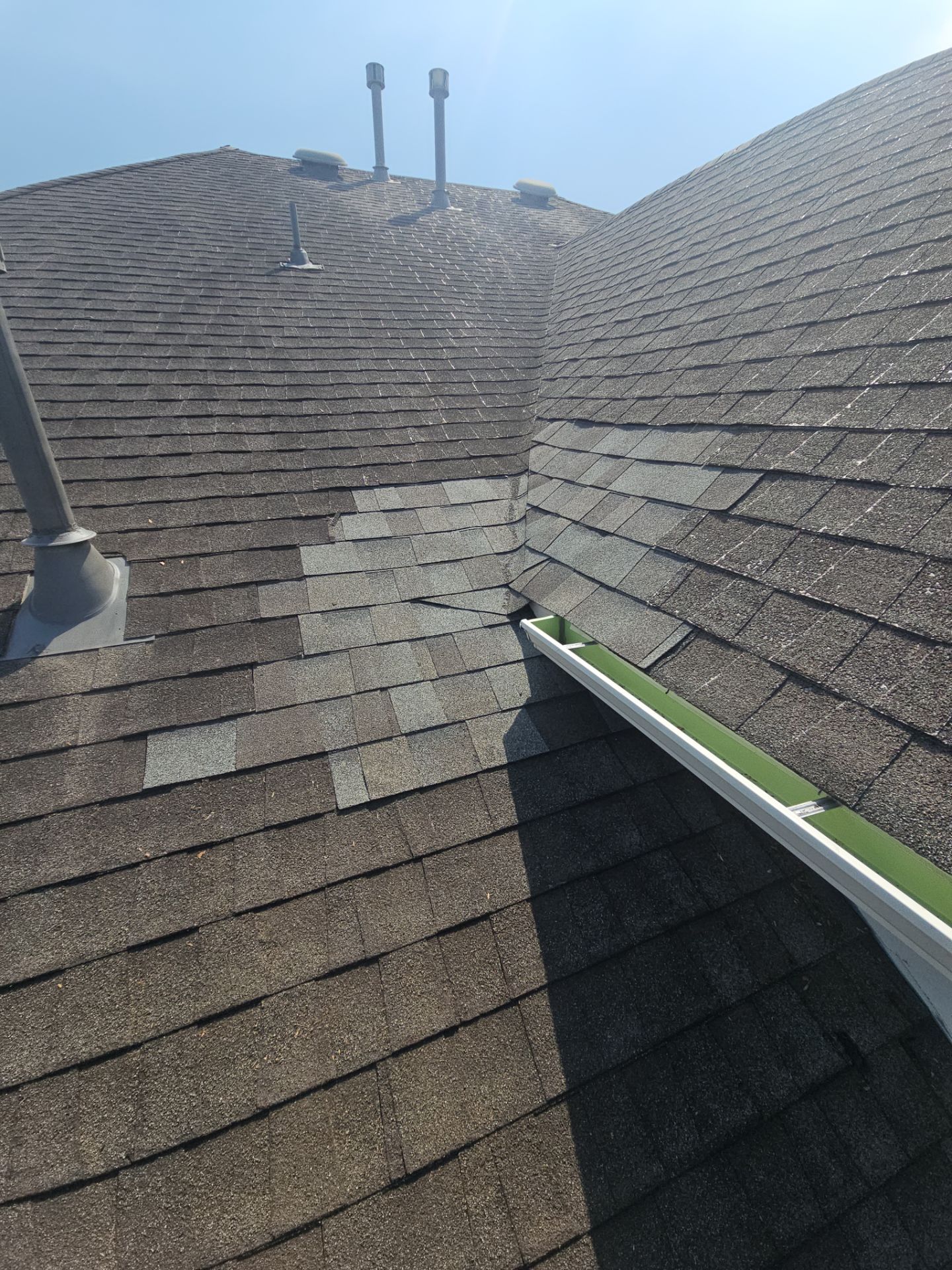 Hail Damage using Owen's Corning Duration (Lifetime) Shingles by Roof Repair Company