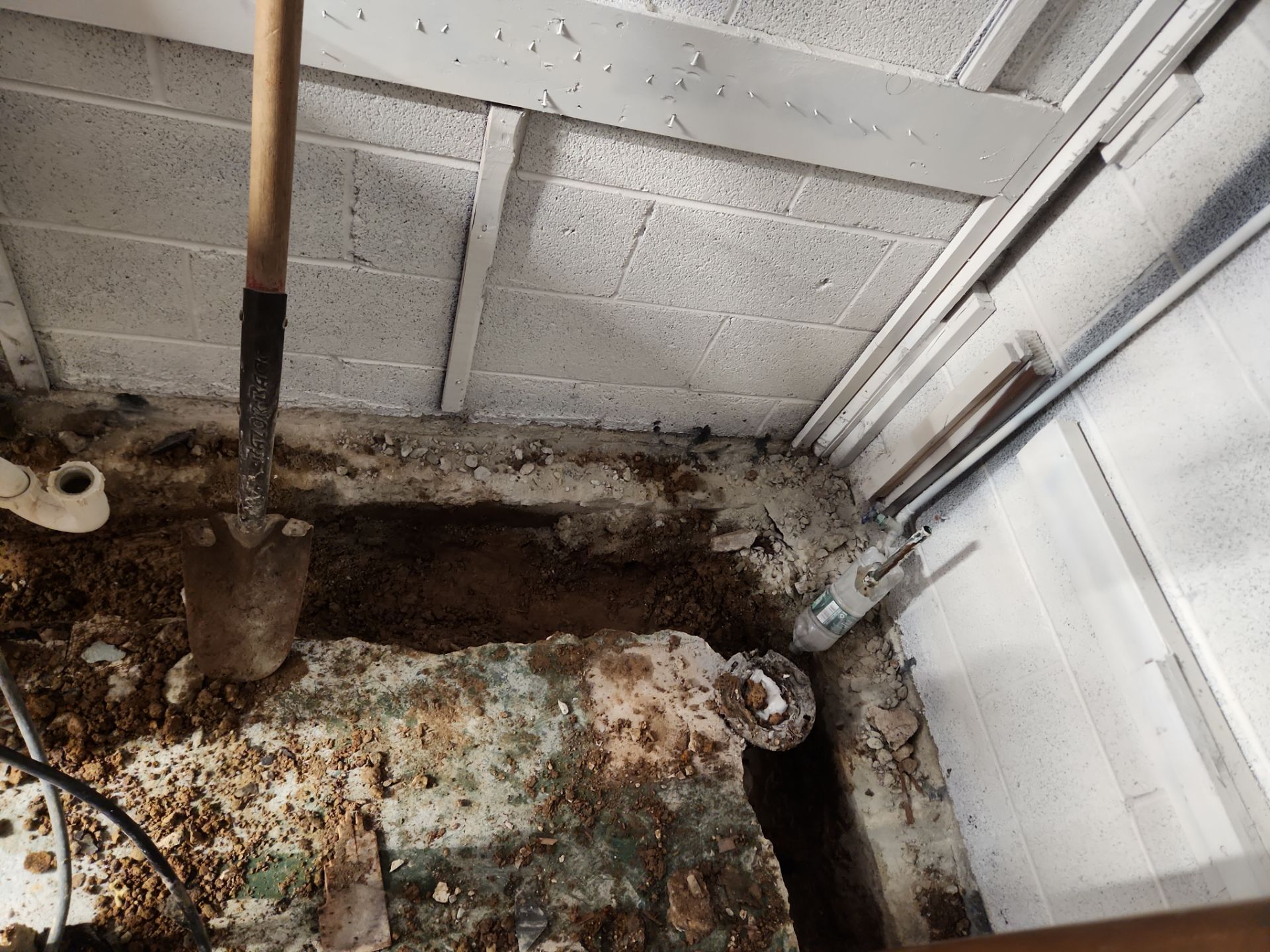 Interior French Drain & Mold Remediation Project in Manville, New Jersey by Pure Service Pro, LLC 
