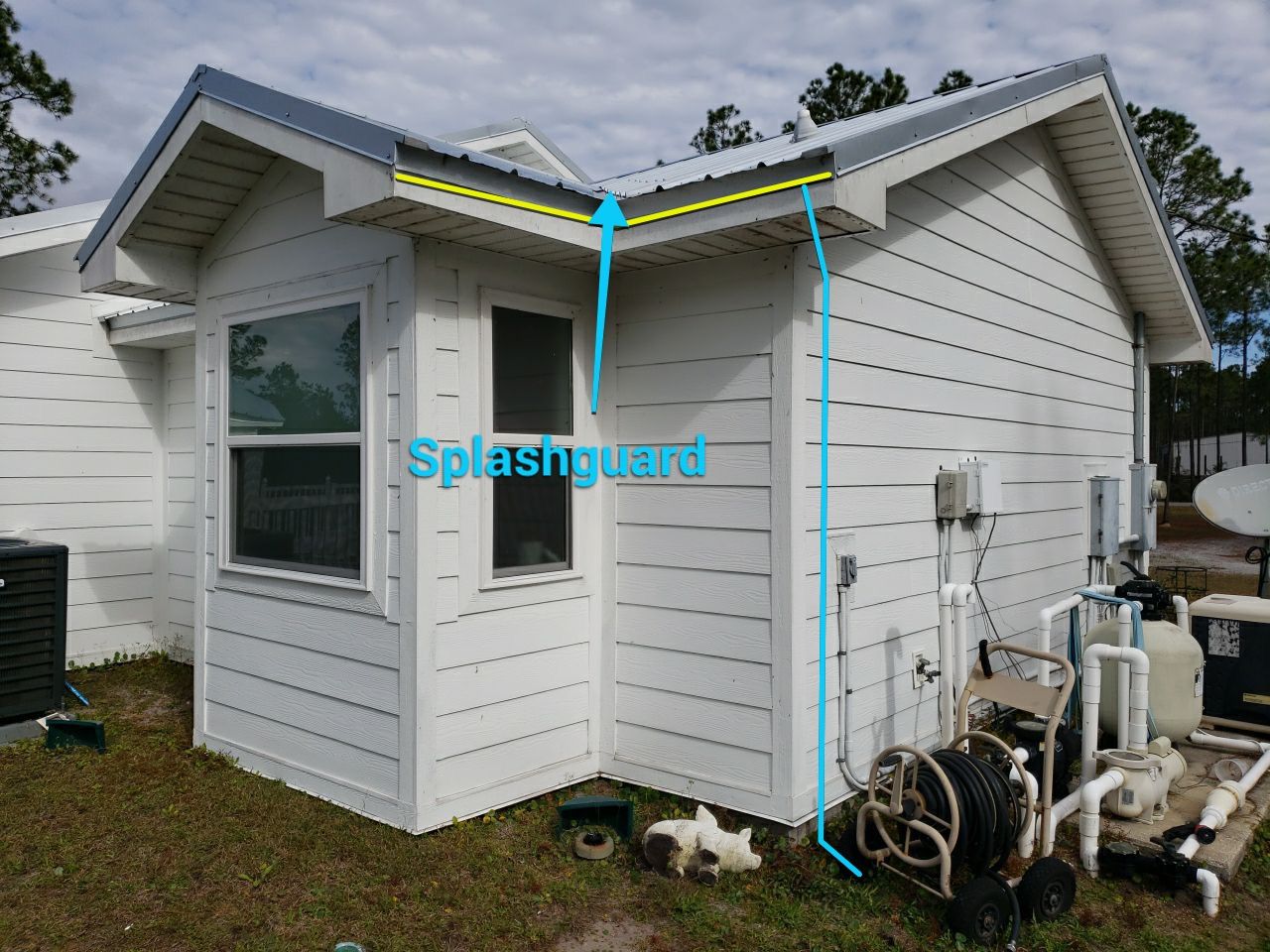Gutter Installation Using White K-Style Gutters by Gutter Professors