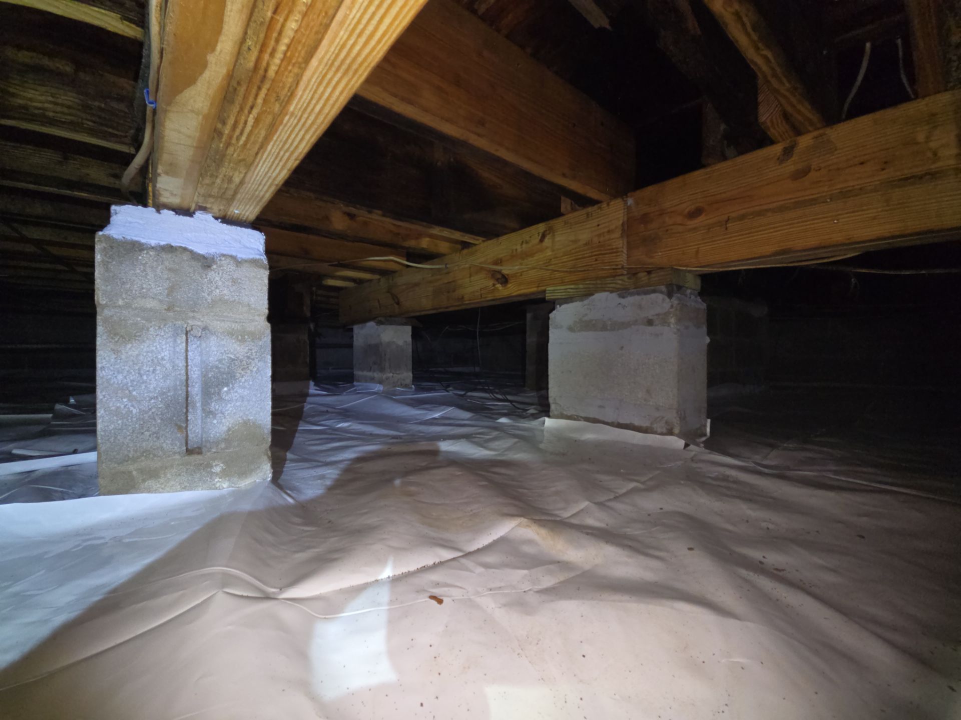 Project in Franklin by Patriot Crawl Space Repairs