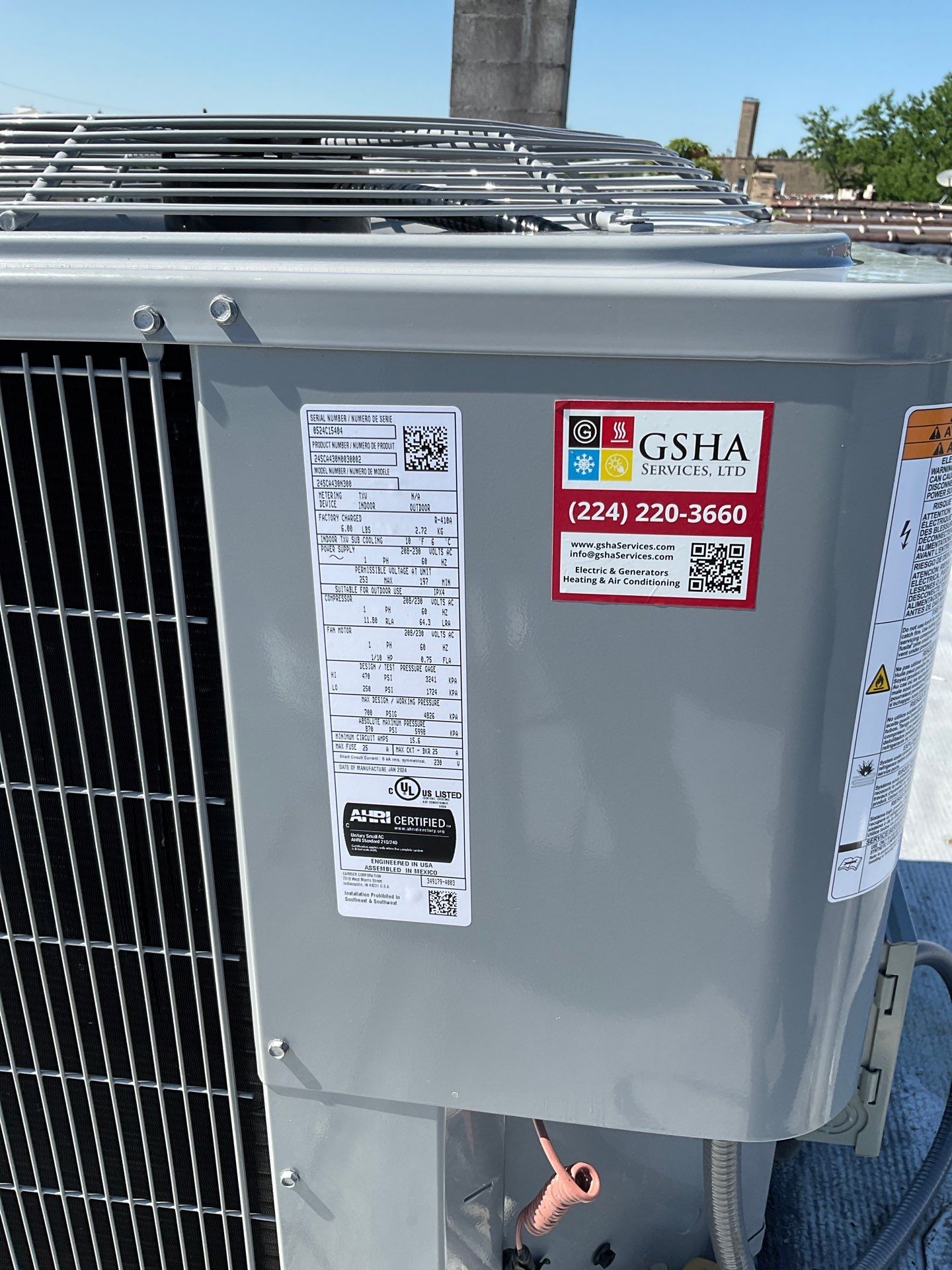 Carrier Furnace Installation and AC Installation by GSHA Services LTD