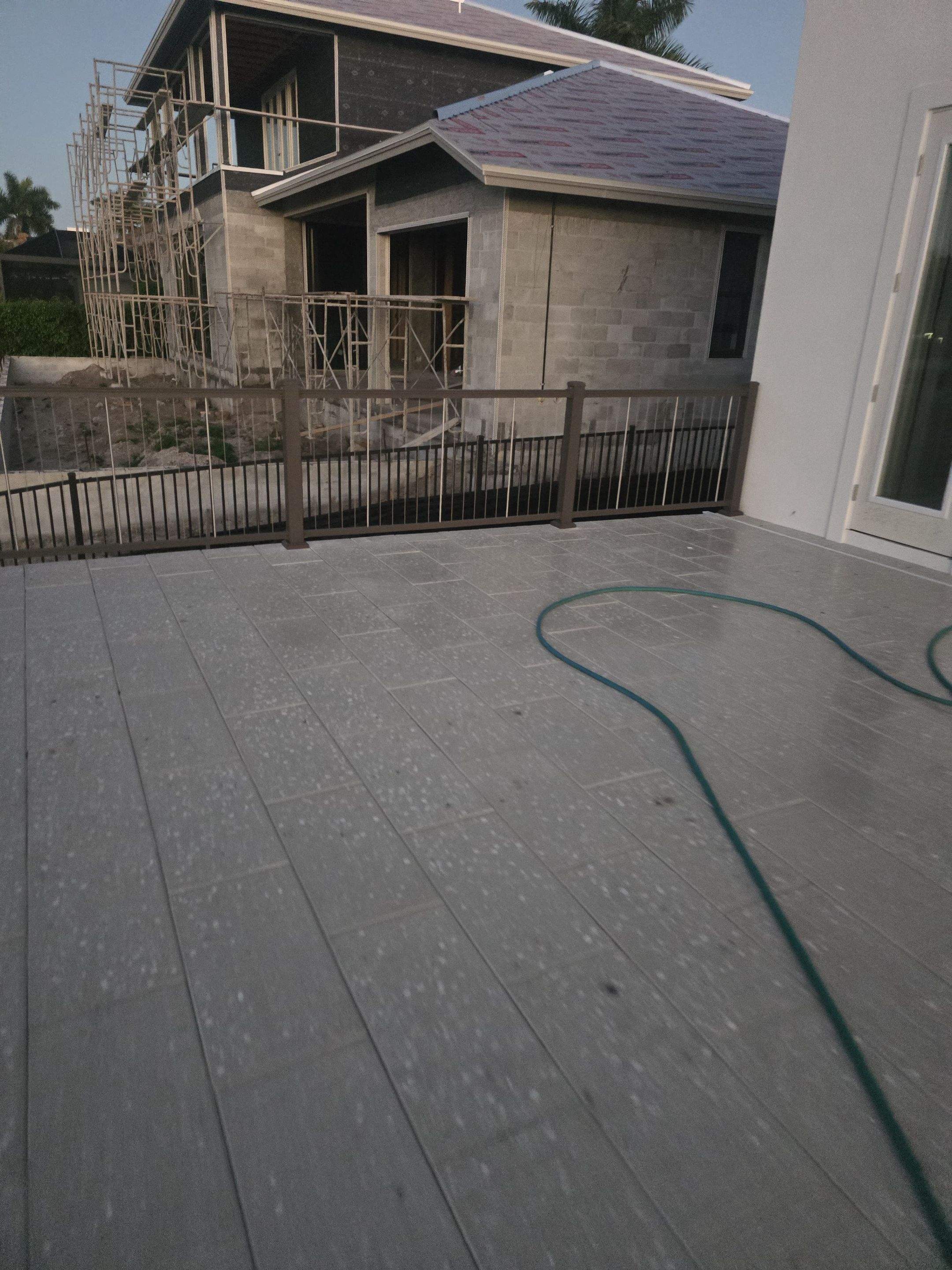 Bronze Aluminum Fence and Cable Railing in Marco Island by True Fence LLC