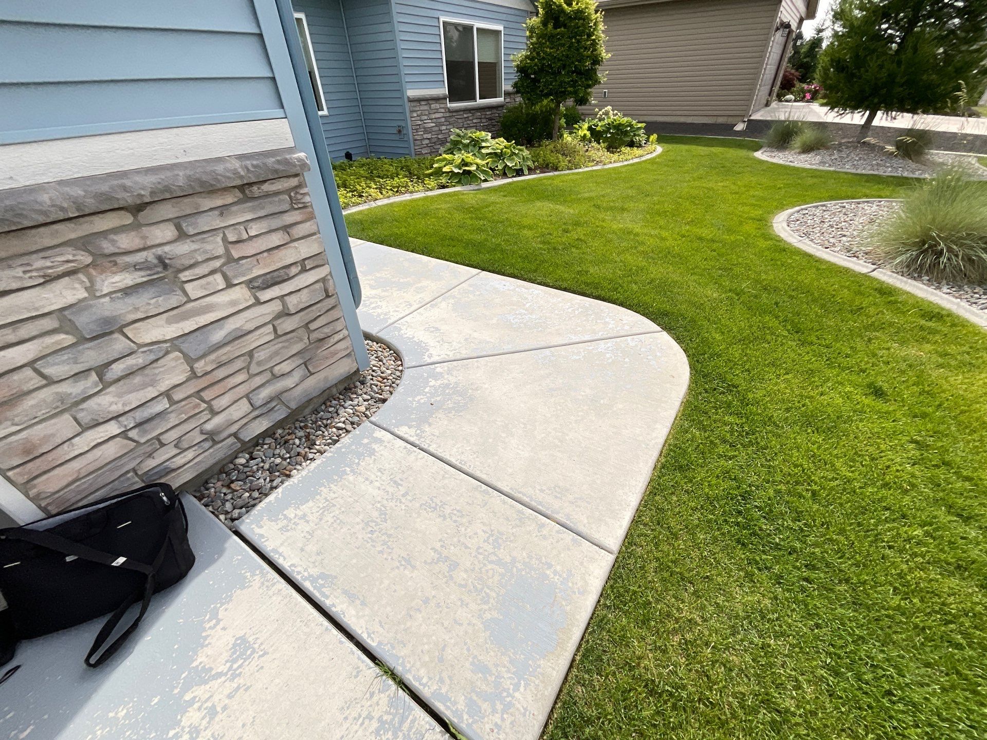 Driveway Transformation using 1/8 Tidal Wave by Croc Coatings, LLC