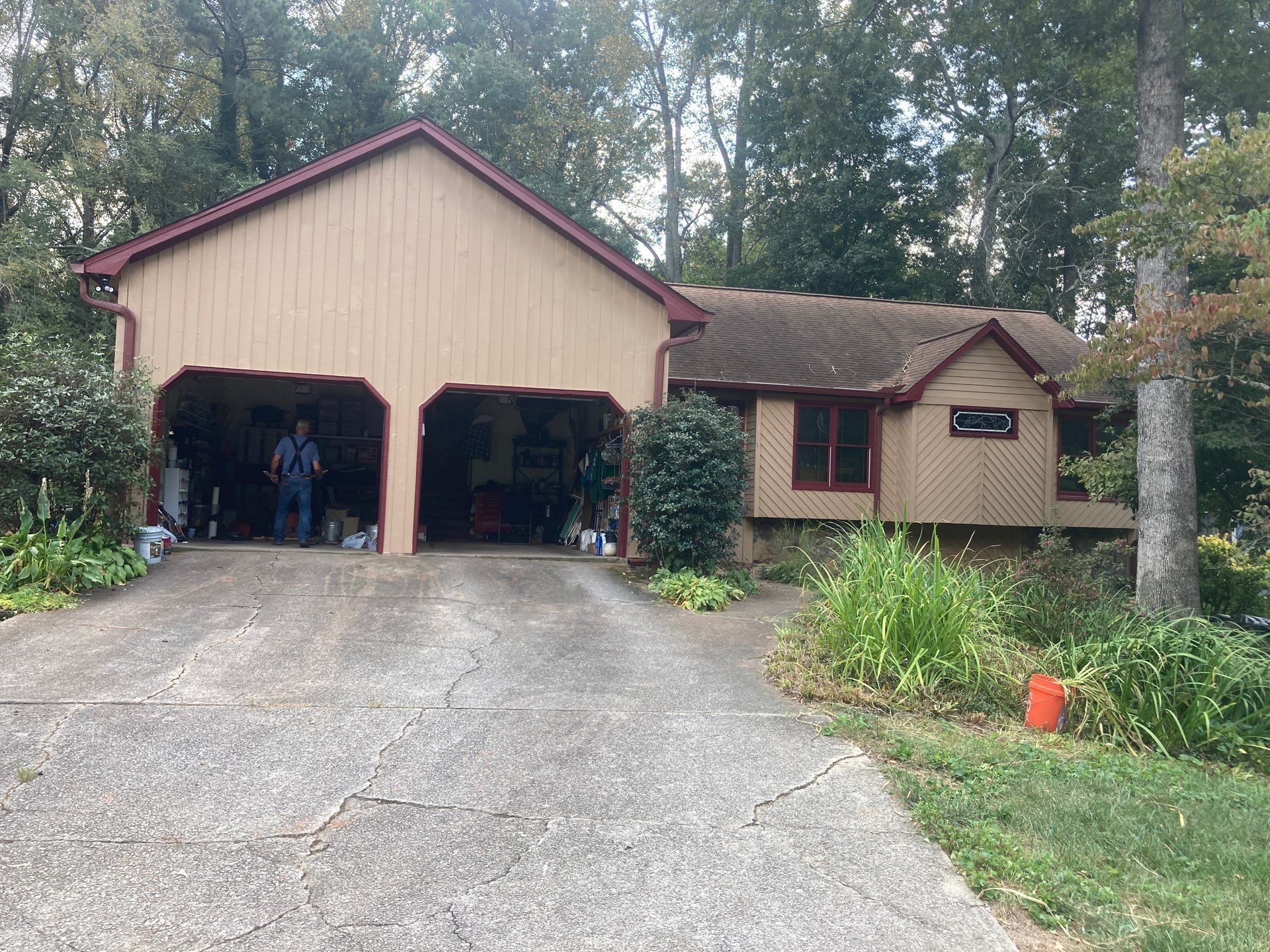 Exterior Painting and Deck Stain in Stone Mountain, GA by Nelson Exteriors