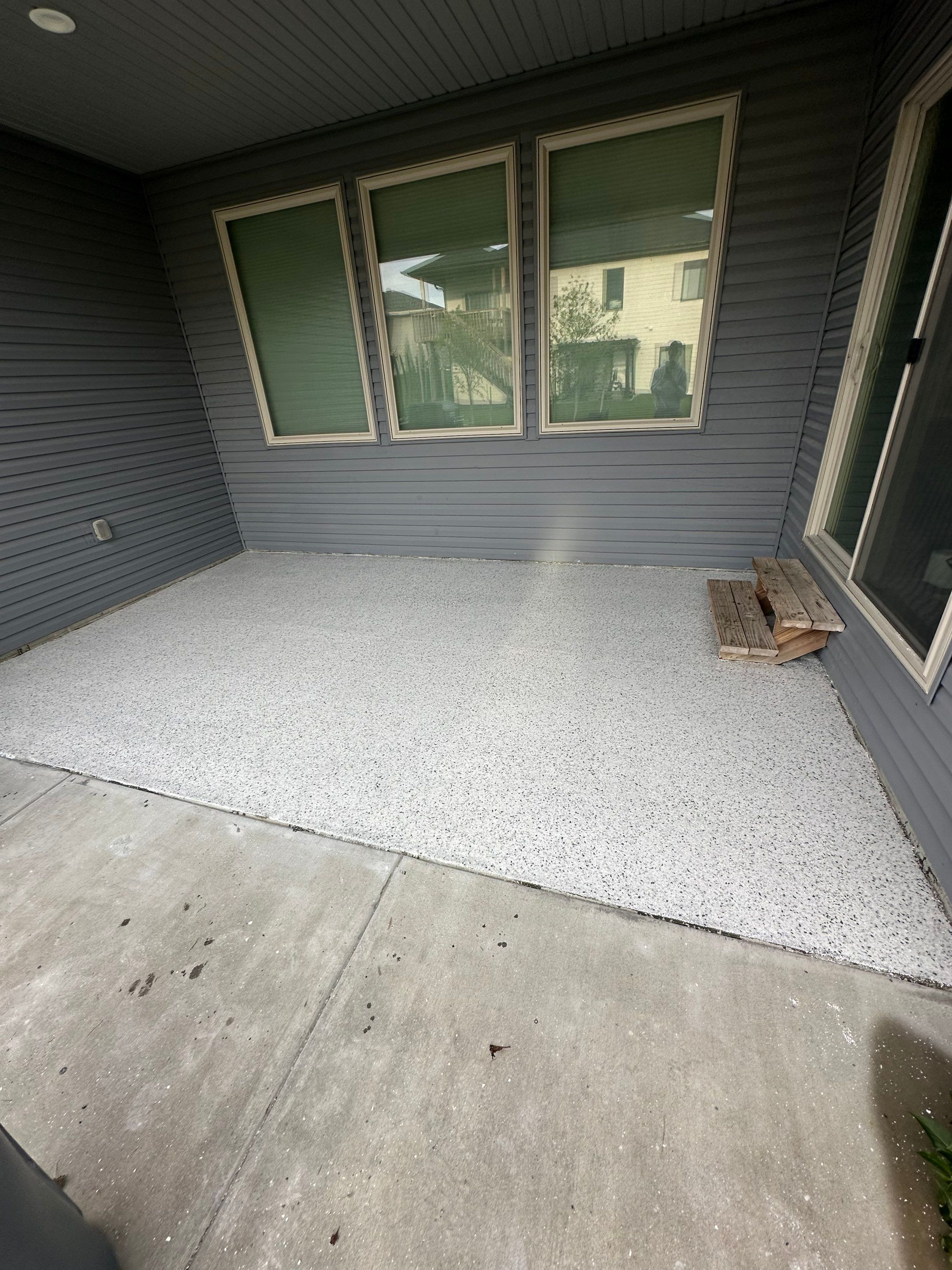 Back Patio Transformation: A Better Space for Grilling in Lincoln, Nebraska by Goat Coatings