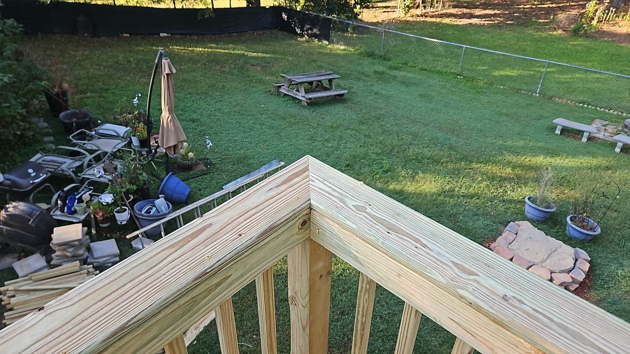 Split Rail Trail - Deck Installation  by Pillar and Pine