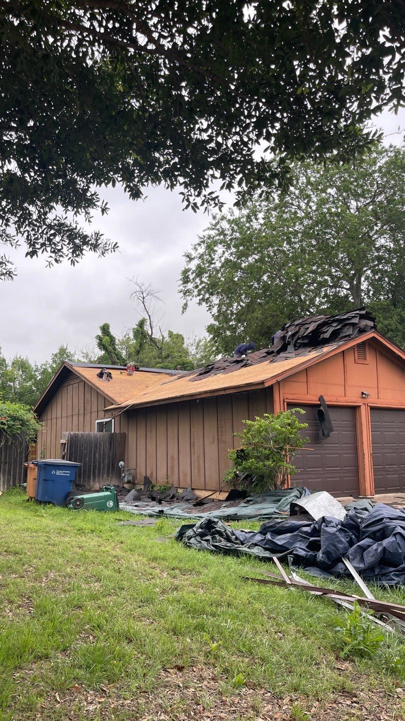 Architectural Shingle Roof Replacement and Decking Repair in Austin by CDG Restoration & Construction