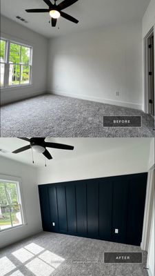 Custom Board and Batten and Interior Painting in Acworth