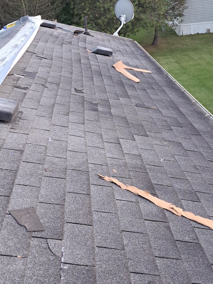 Ranch House and Garage Roof Installation with GAF Shingles by Gellings Roofing and Siding LLC