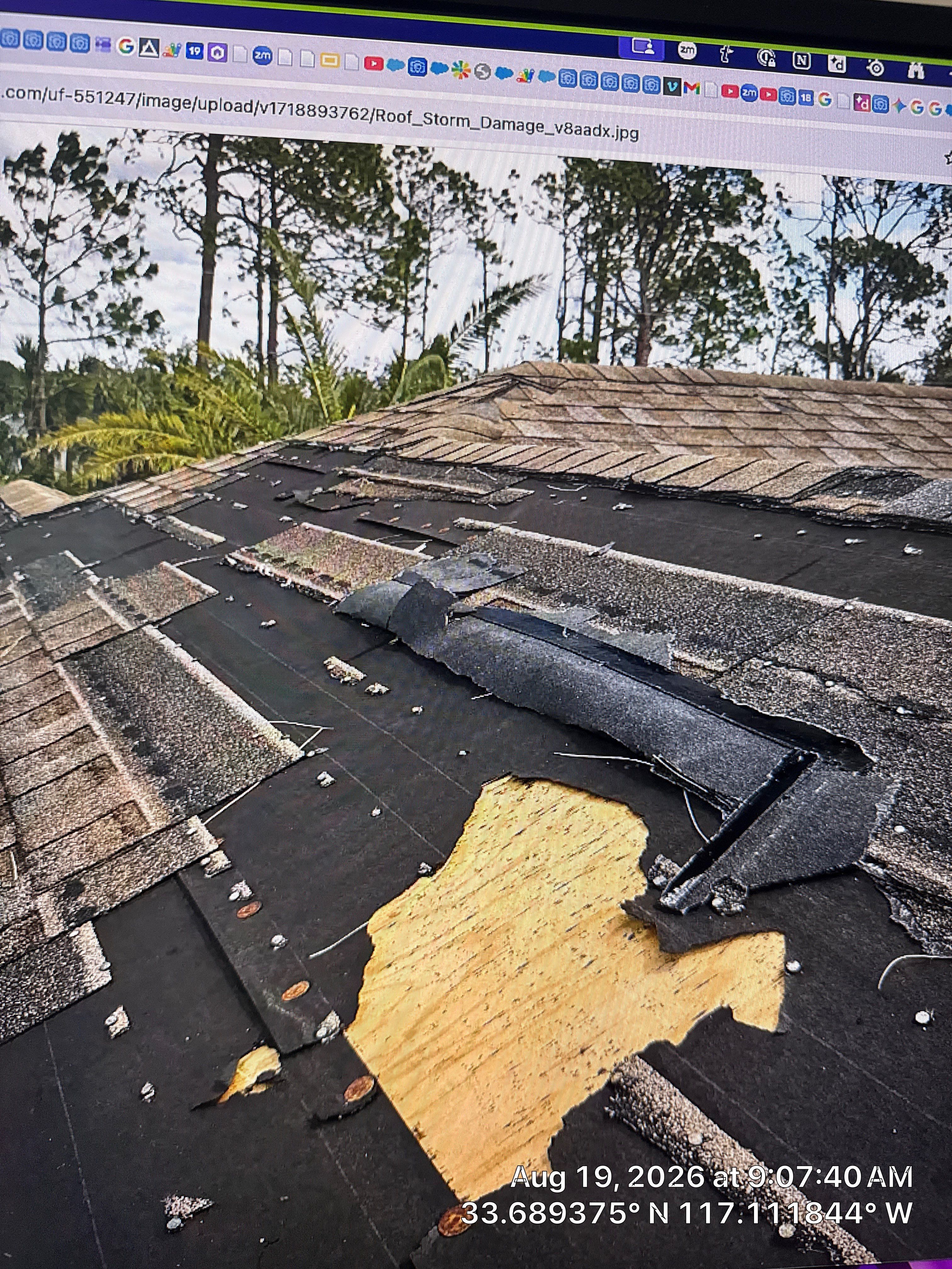 Residential Roof Damage Assessment and Repair in Lincoln by CompanyCam Sales Demo