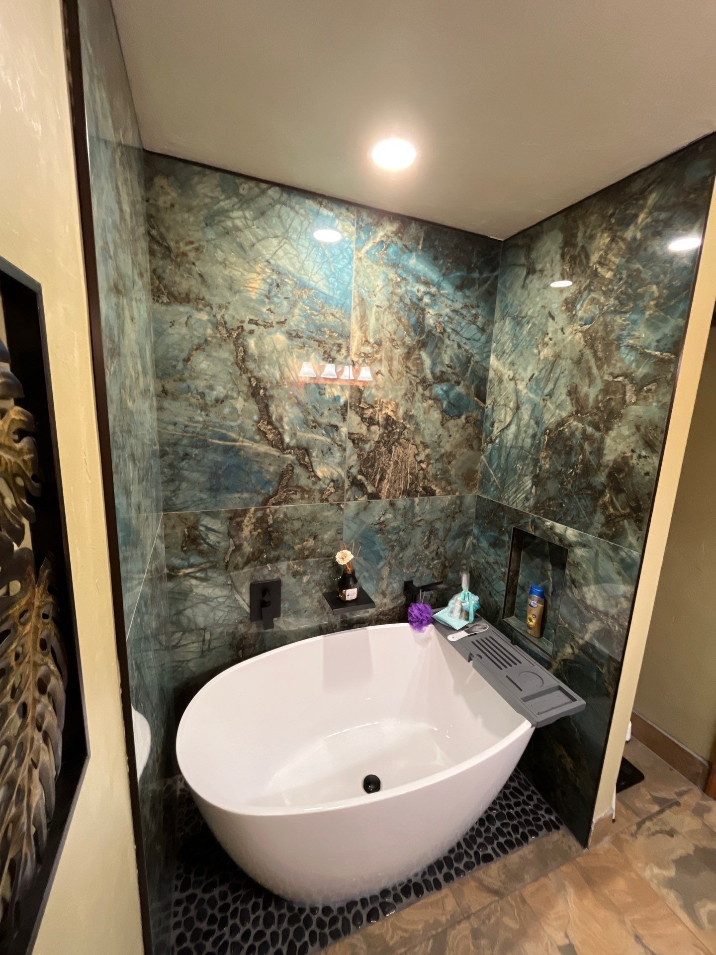 Bathroom Remodel using Freestanding Tub by Give Freedom Homes