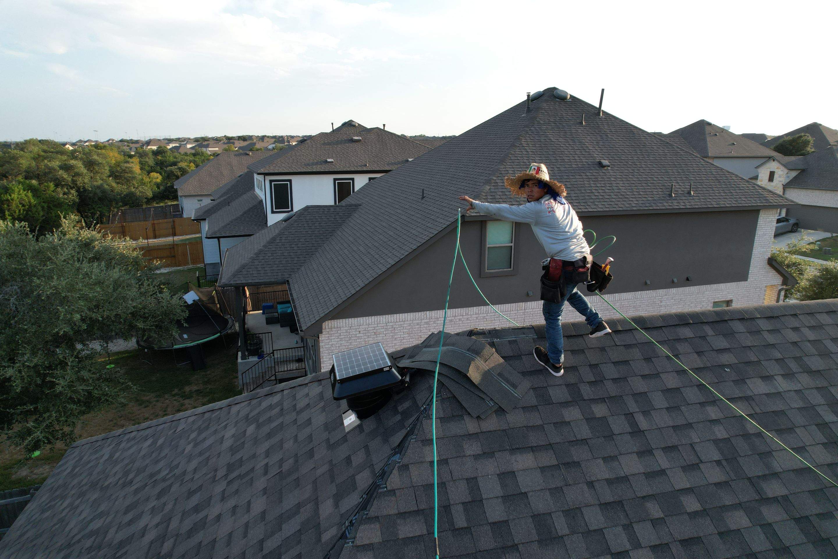 Residential Roof Replacement, along with Gutters And Windows Restoration  by Caliber Restoration LLC