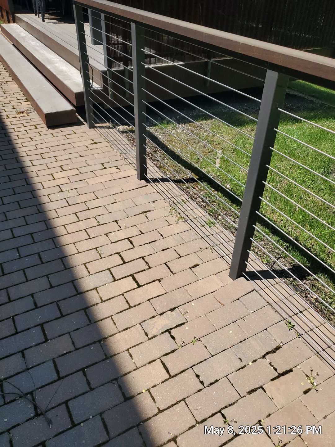 Brick paver repair, cleaning, sealing and poly sanding by Northern Power Washing LLC.