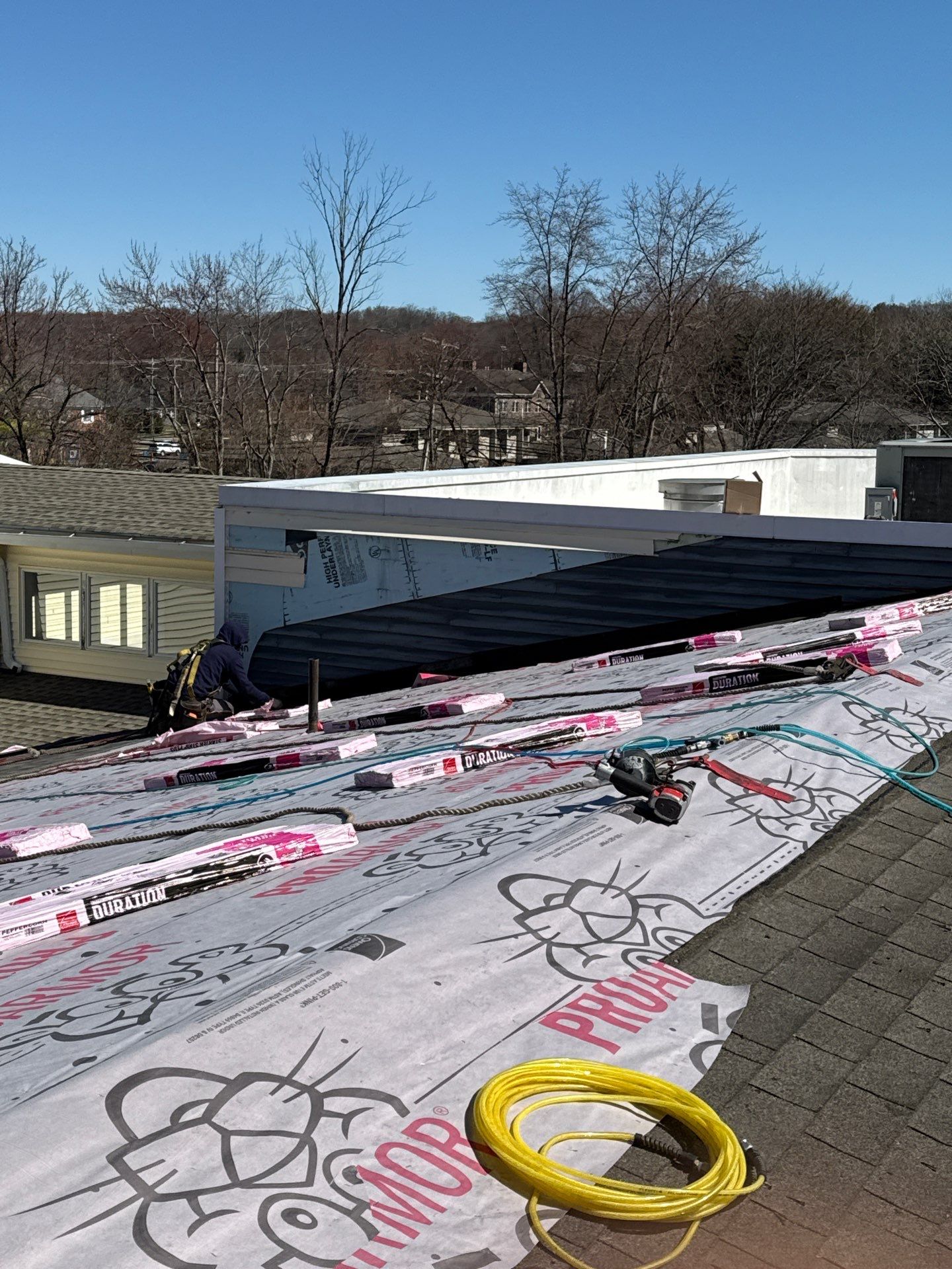 Commercial Roofing Installation using Owens Corning Duration by All Site Roofing