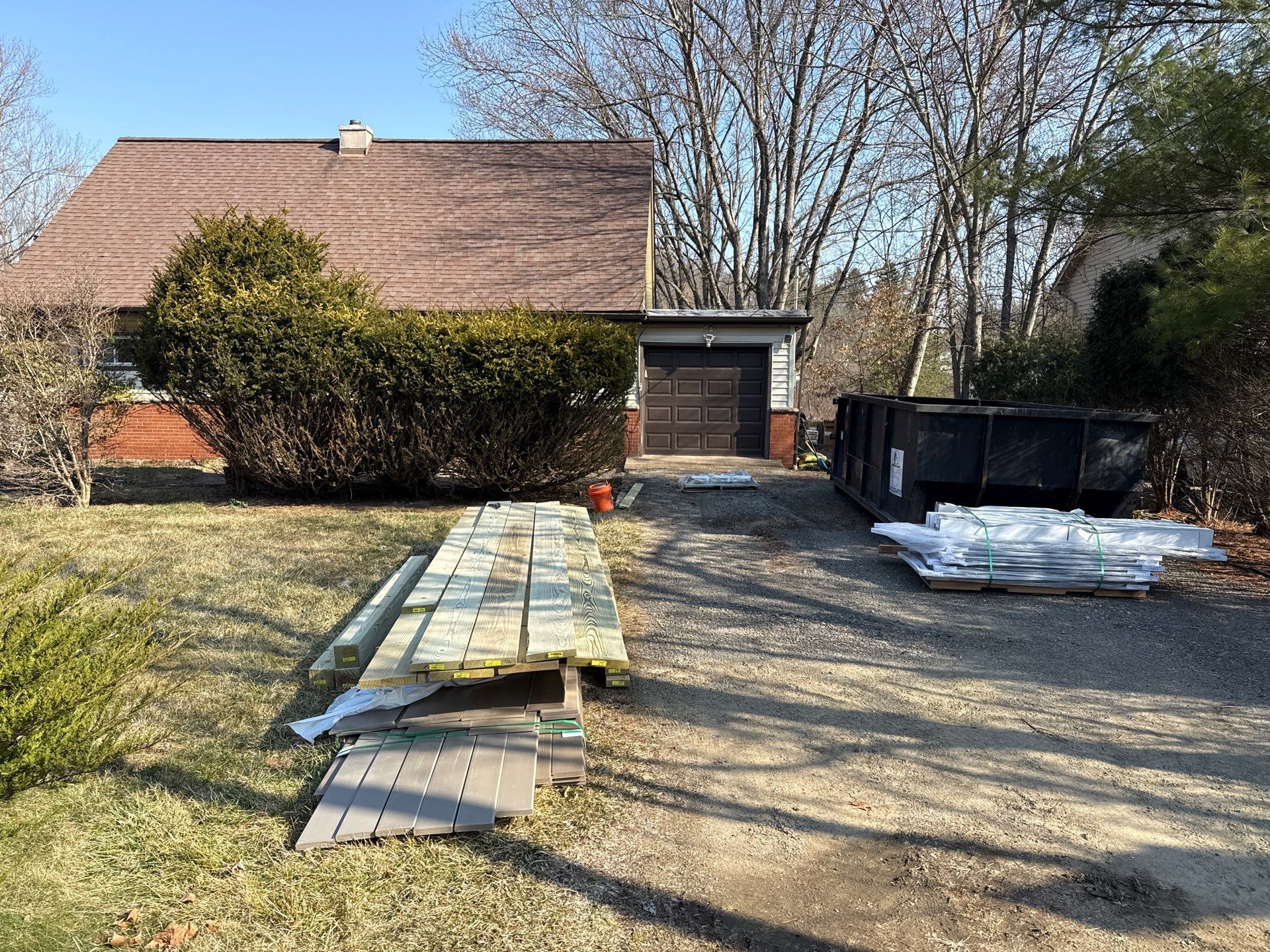 Deck and door install by Cousins Roofing Siding & Decks