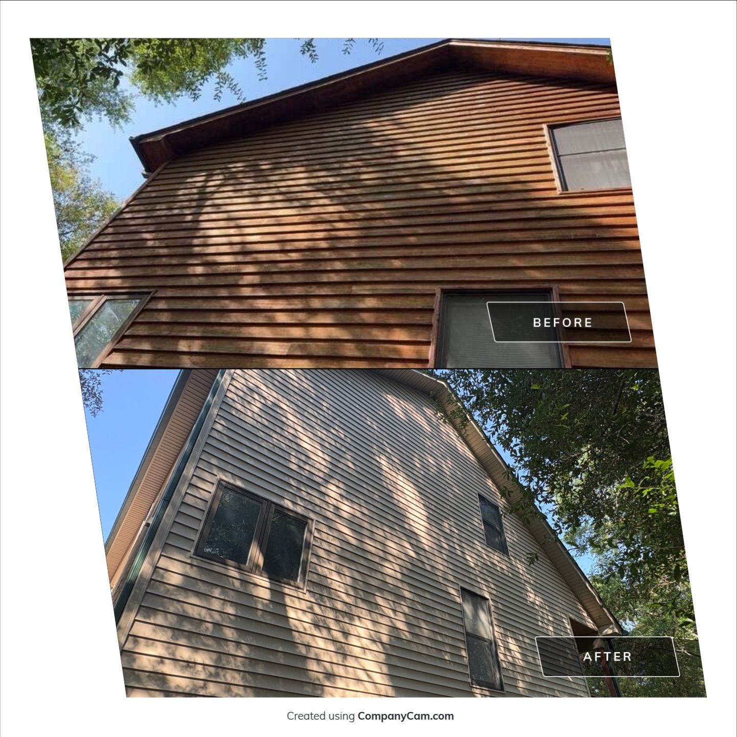 Siding Replacement and Exterior Renovation for Wilmington Log-Style Home by Ideal Siding Wilmington, NC