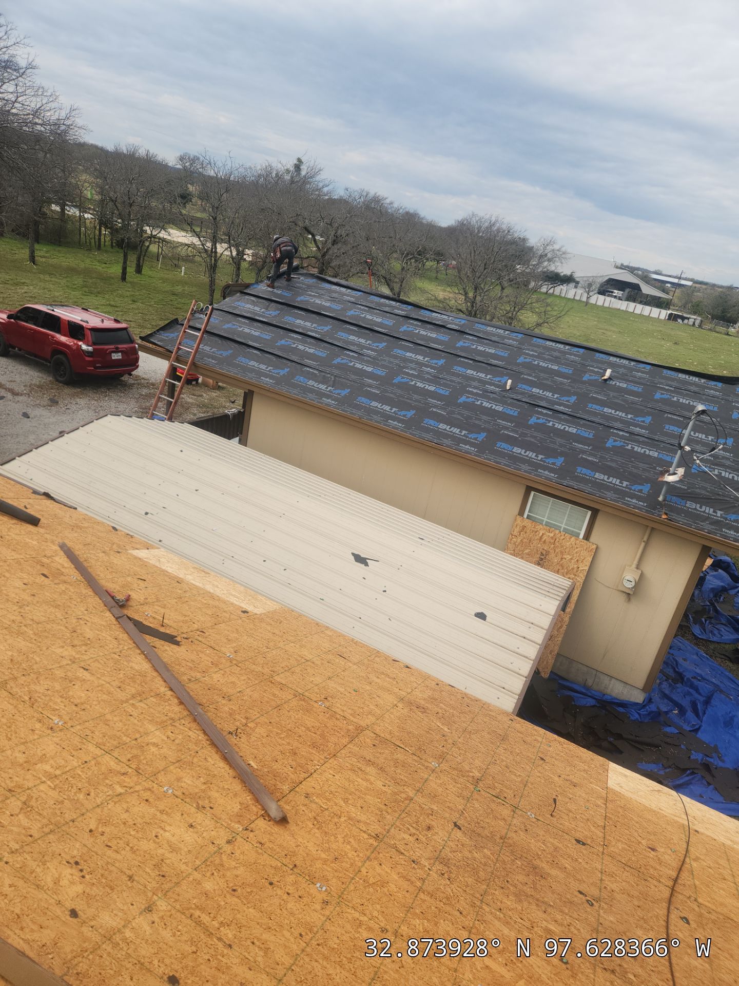 Project in Weatherford by Lonestar Roofing and Restoration LLC.