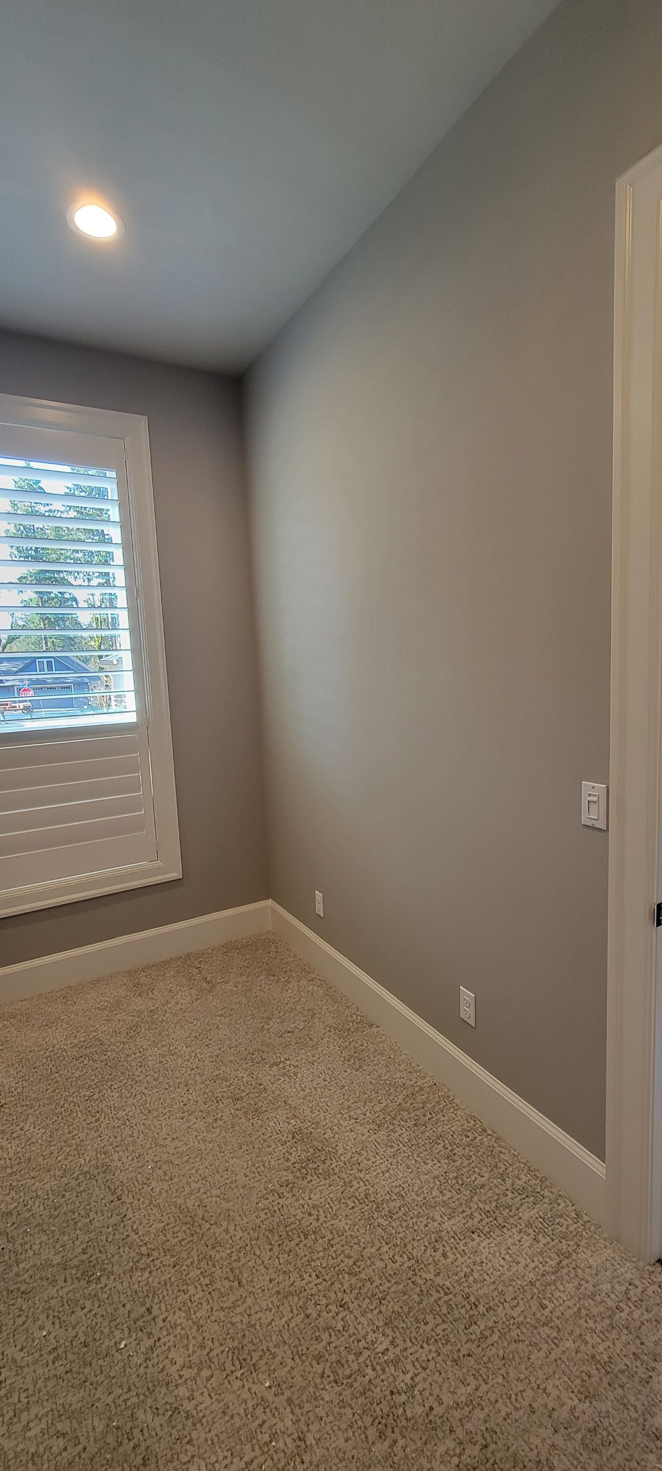 Closet transformation to coffee nook with custom shelves and LED lighting. by Crm Services Llc