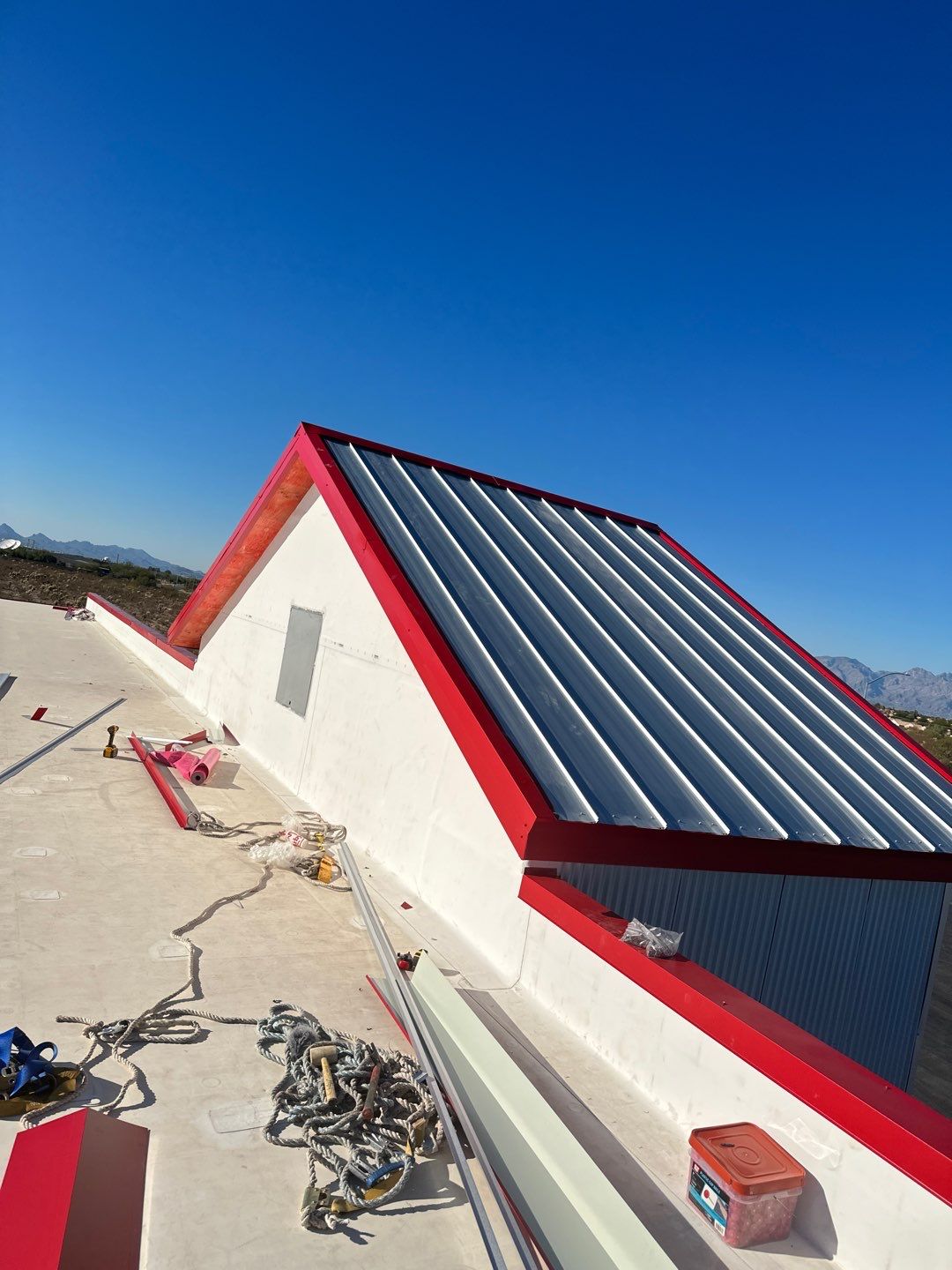 Galvanized Silver Exposed Fastener by Reimagine Roofing