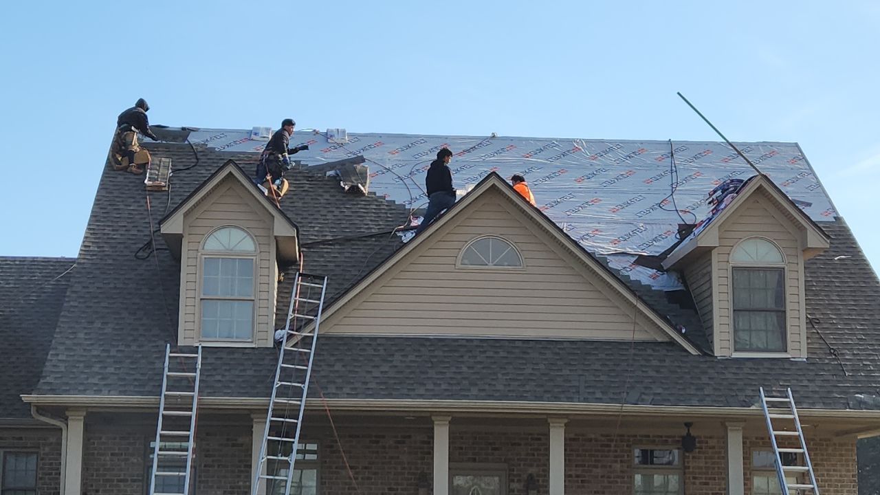 GAF Weathered Wood and Custom Copper by Just In Time Roofing and Restoration