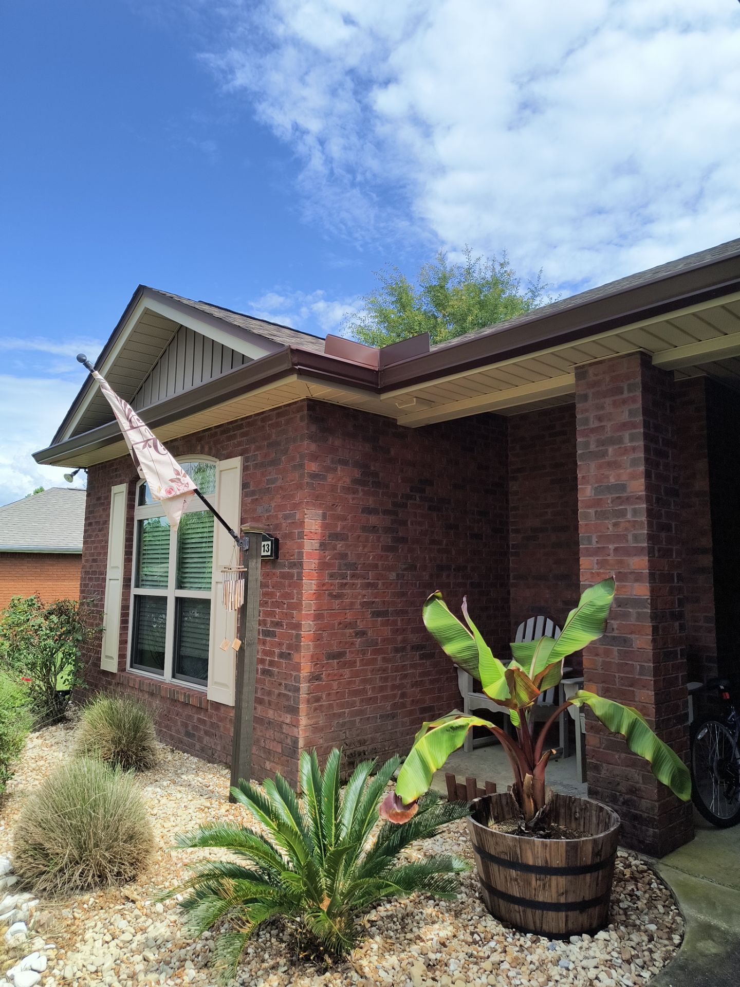 Premium K-Style Seamless Gutters in Panama City FL by Gutter Professors