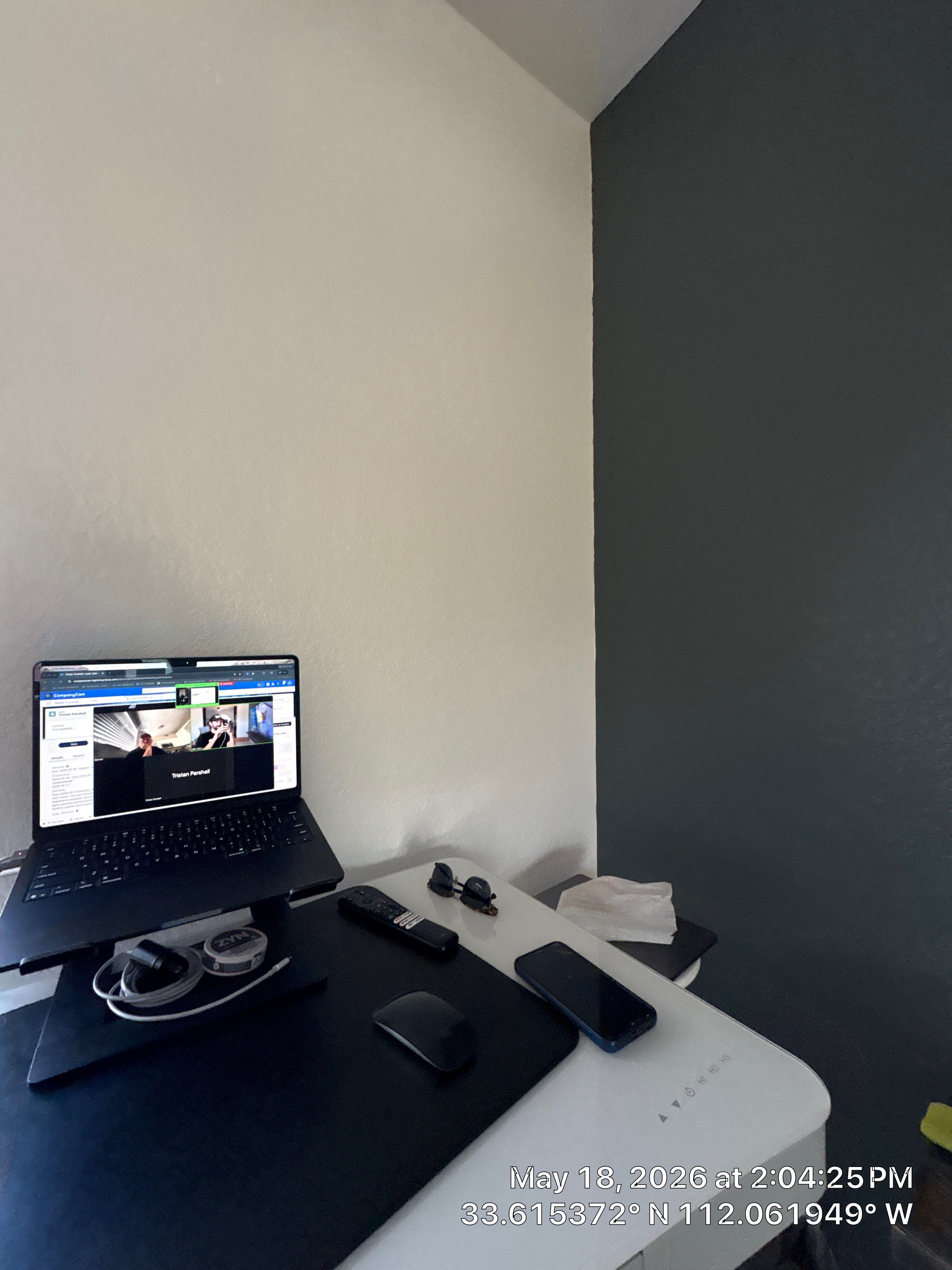 Modern AV Update and Home Office Installation in Phoenix by CompanyCam Sales Demo