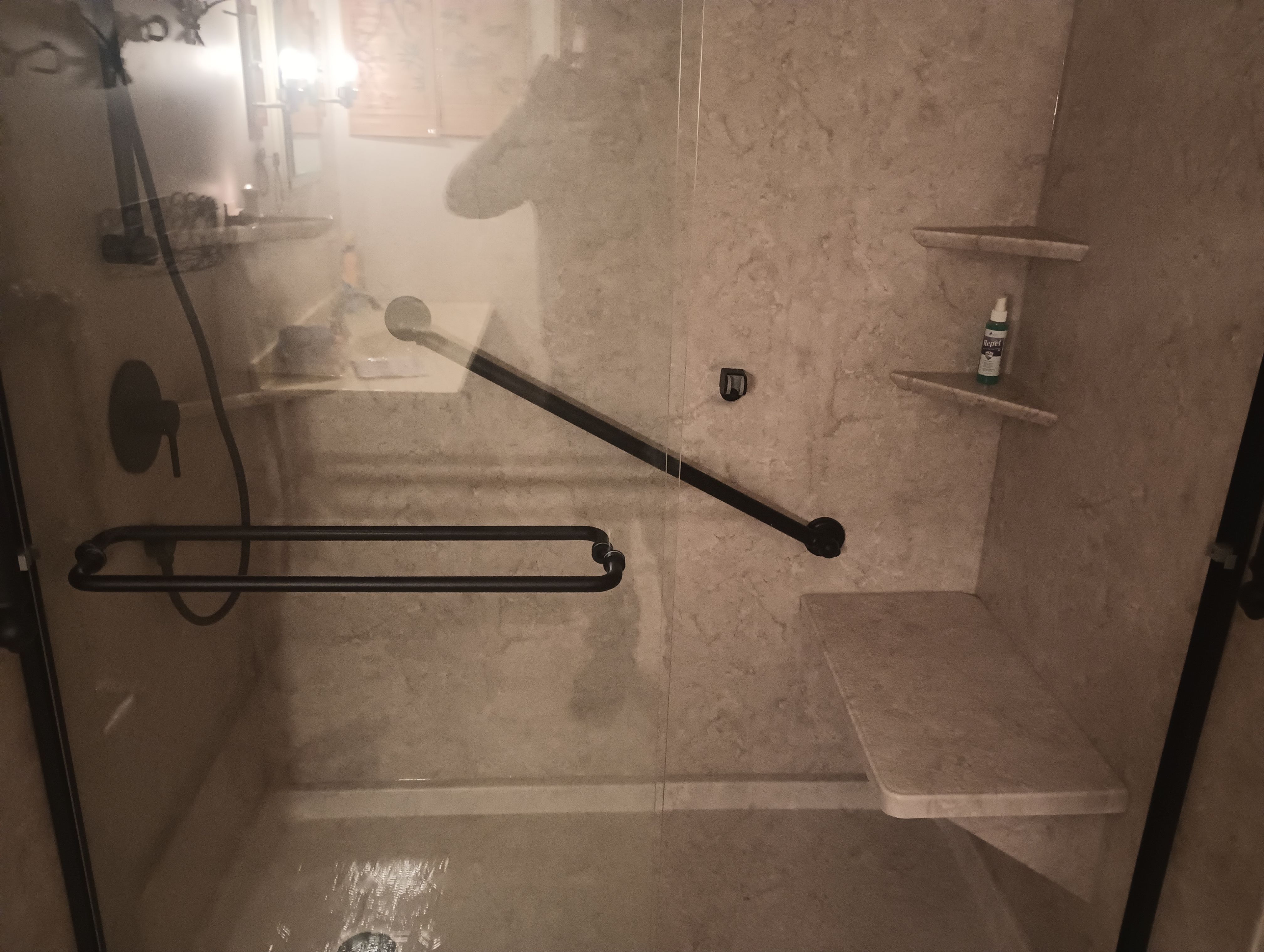 Tub to Shower Conversion using BCI Acrylic Shower System by Secure Construction Company Inc