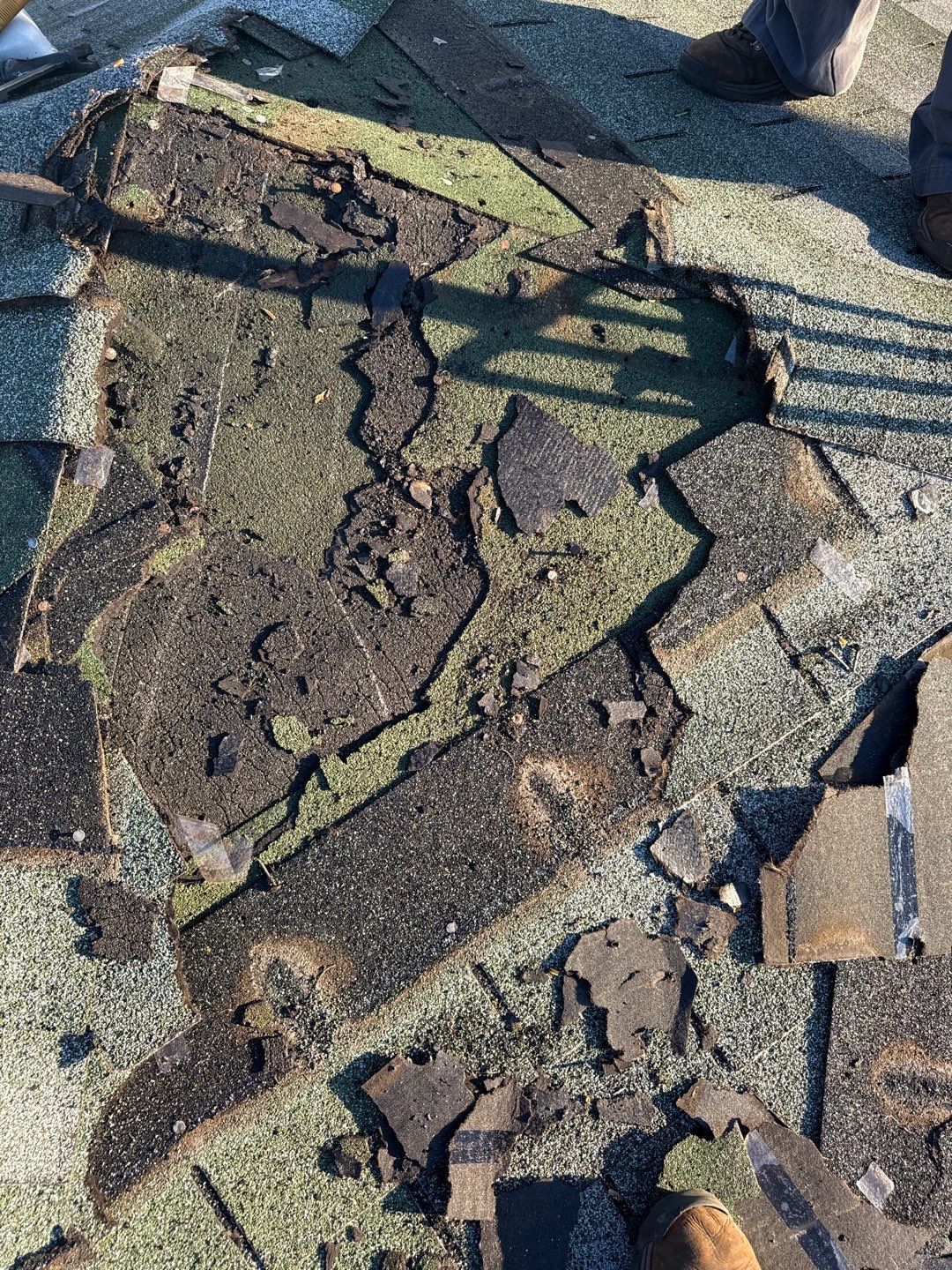 Roof replacement and interior repair by wind damage by Just Brilliant Restoration JBR