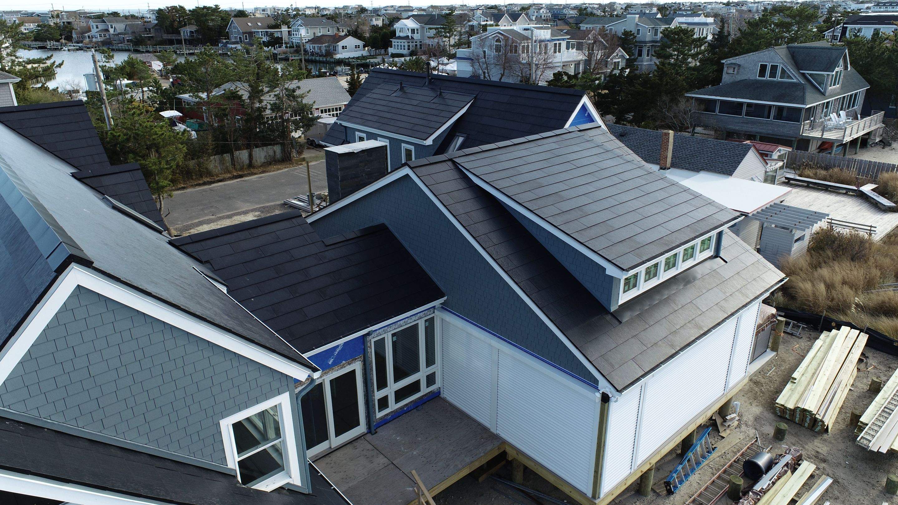 Tesla Solar Roof Long Beach Island New Jersey by American Home Contractors