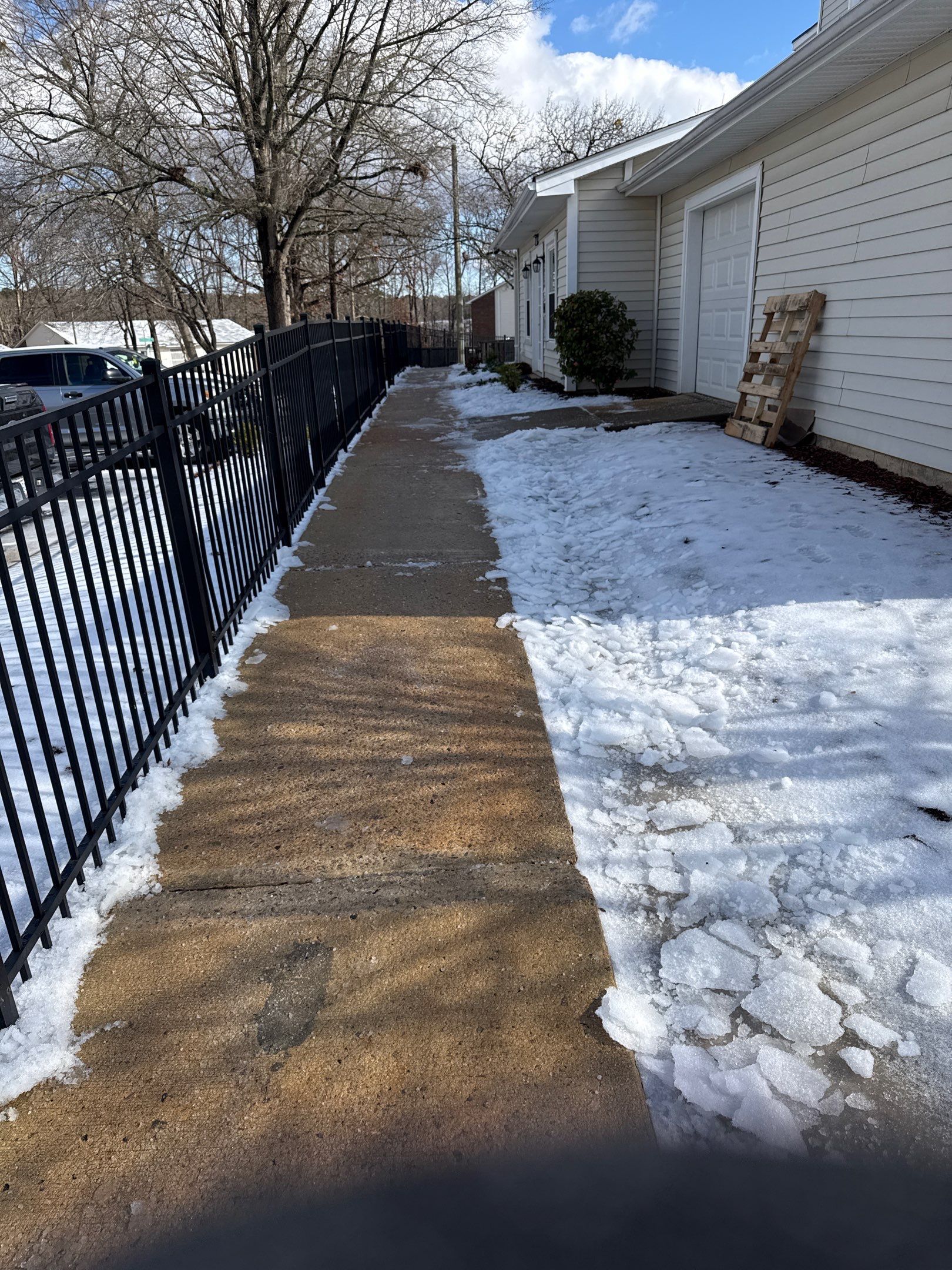 Snow removal from streets in Cary by Martinez Brother’s Nc Landscaping Inc