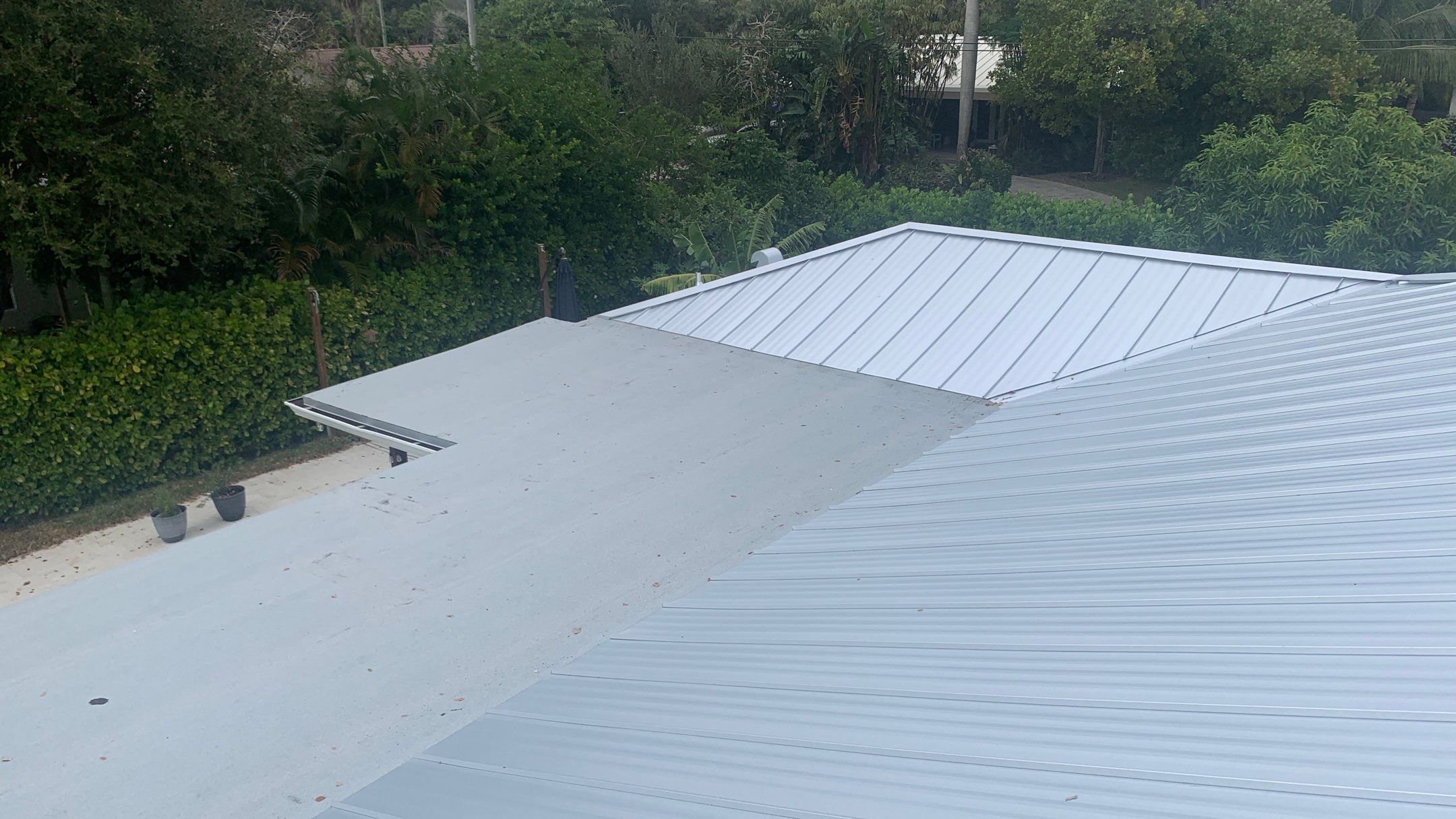 Residential Roofing Installation using 1" Nail strip metal roof by BLUES BROTHERS ROOFING