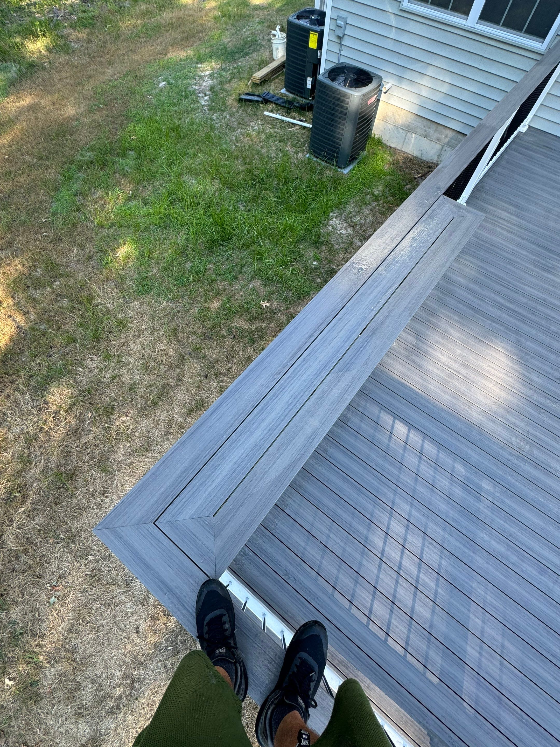 New Deck with Manual Louvered Pergola by deck guardian