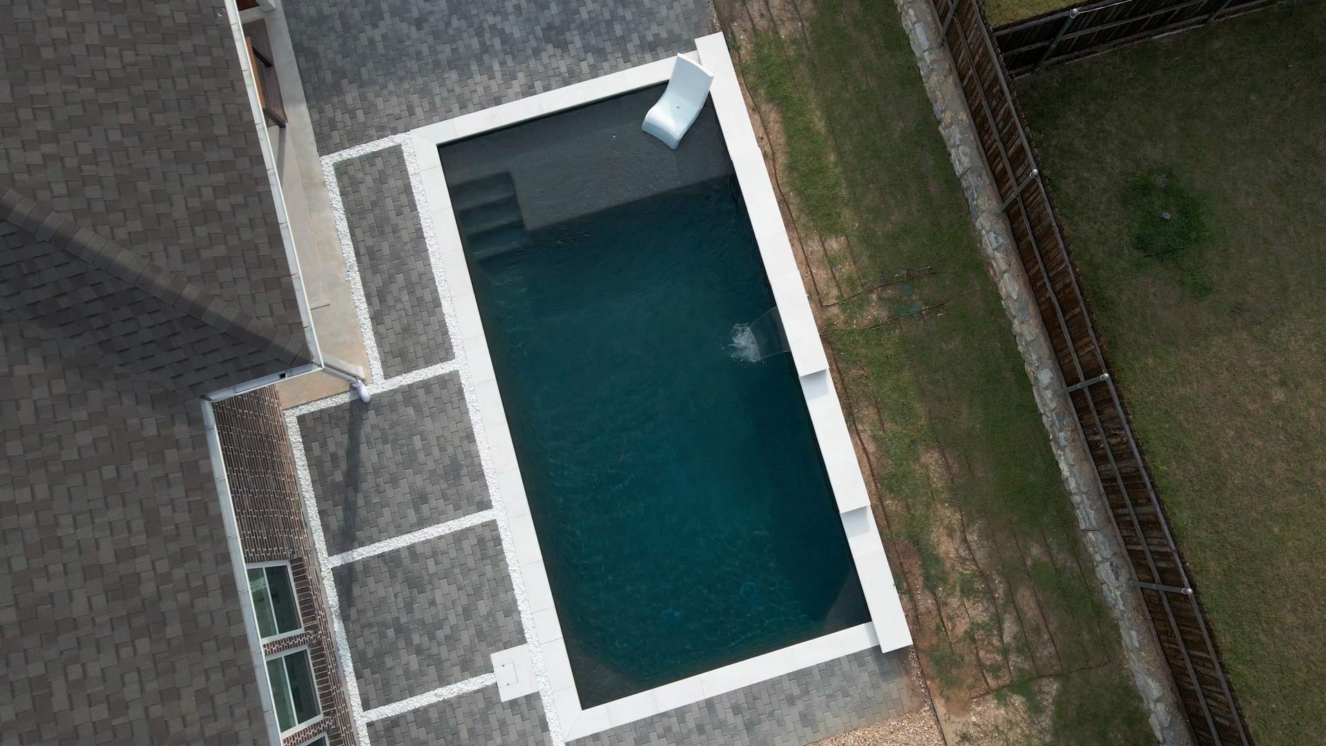 Geometric Pool with Pavers by Pinnacle Pools and Spas - DFW