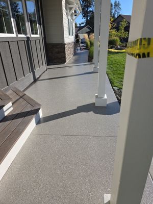 Patio Transformation using Travertine
