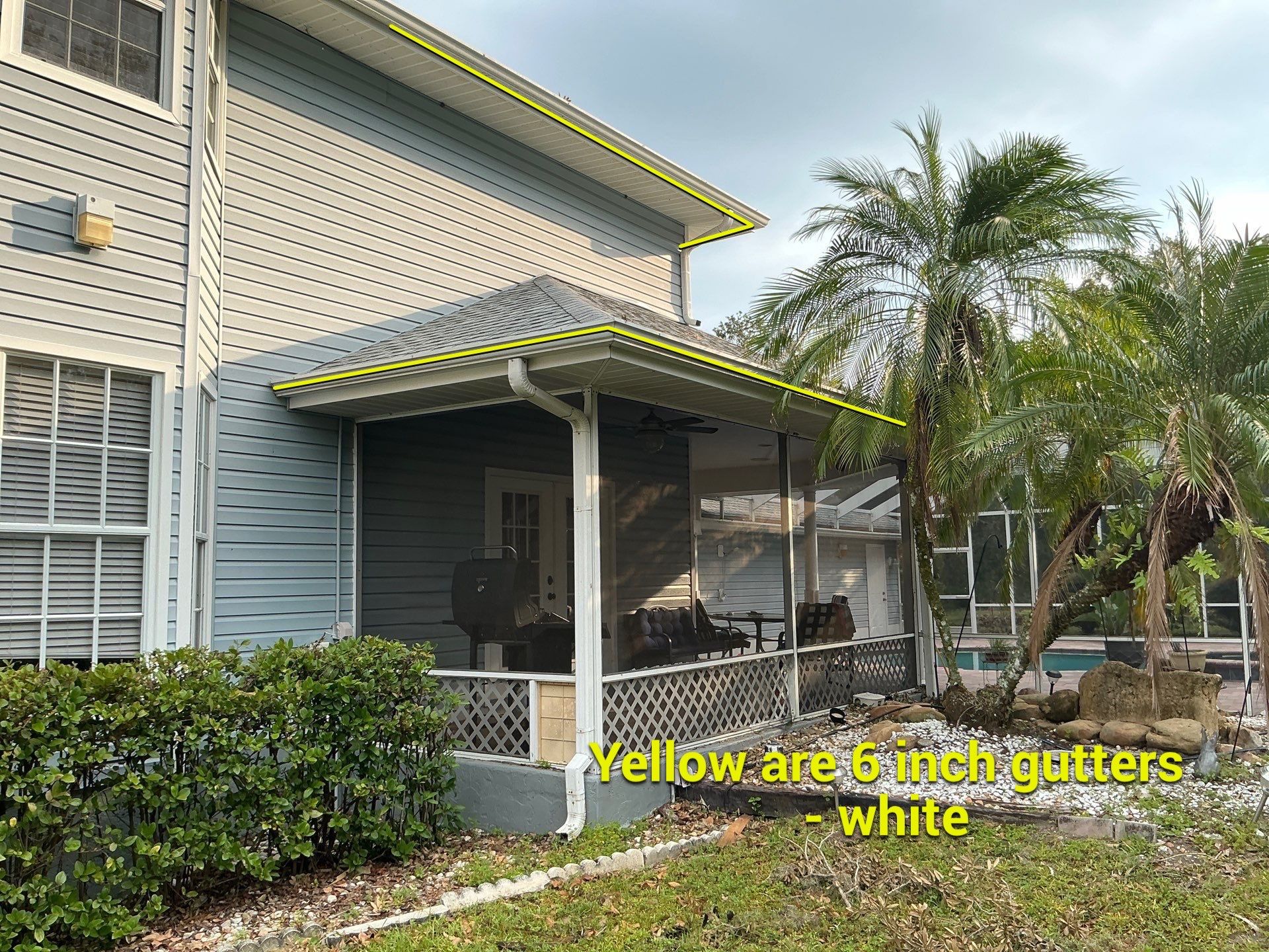 6-inch Seamless Gutters Installed in Bradenton FL by Gutter Professors