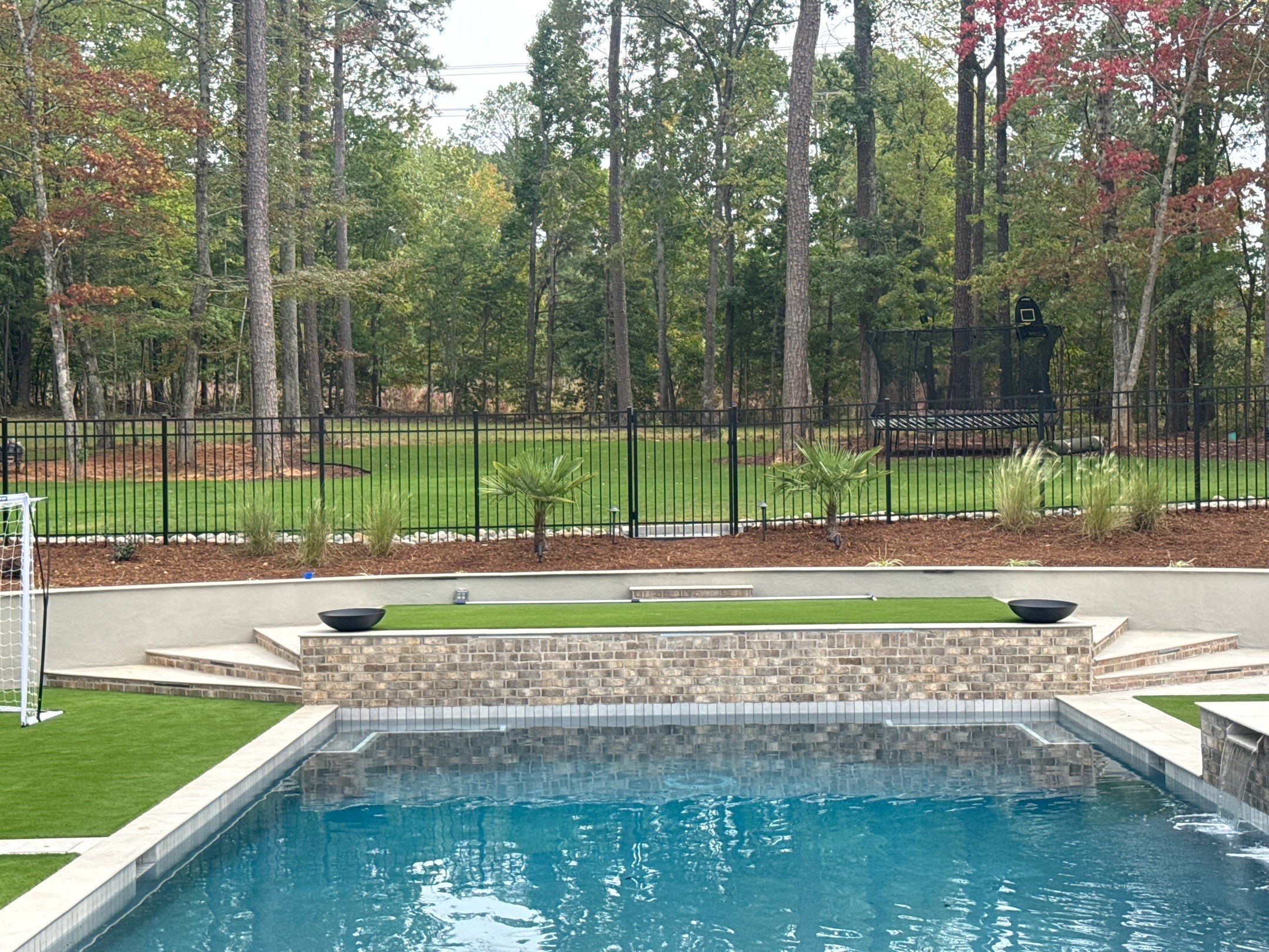Pool renovation in Raleigh by Martinez Brother’s Nc Landscaping Inc