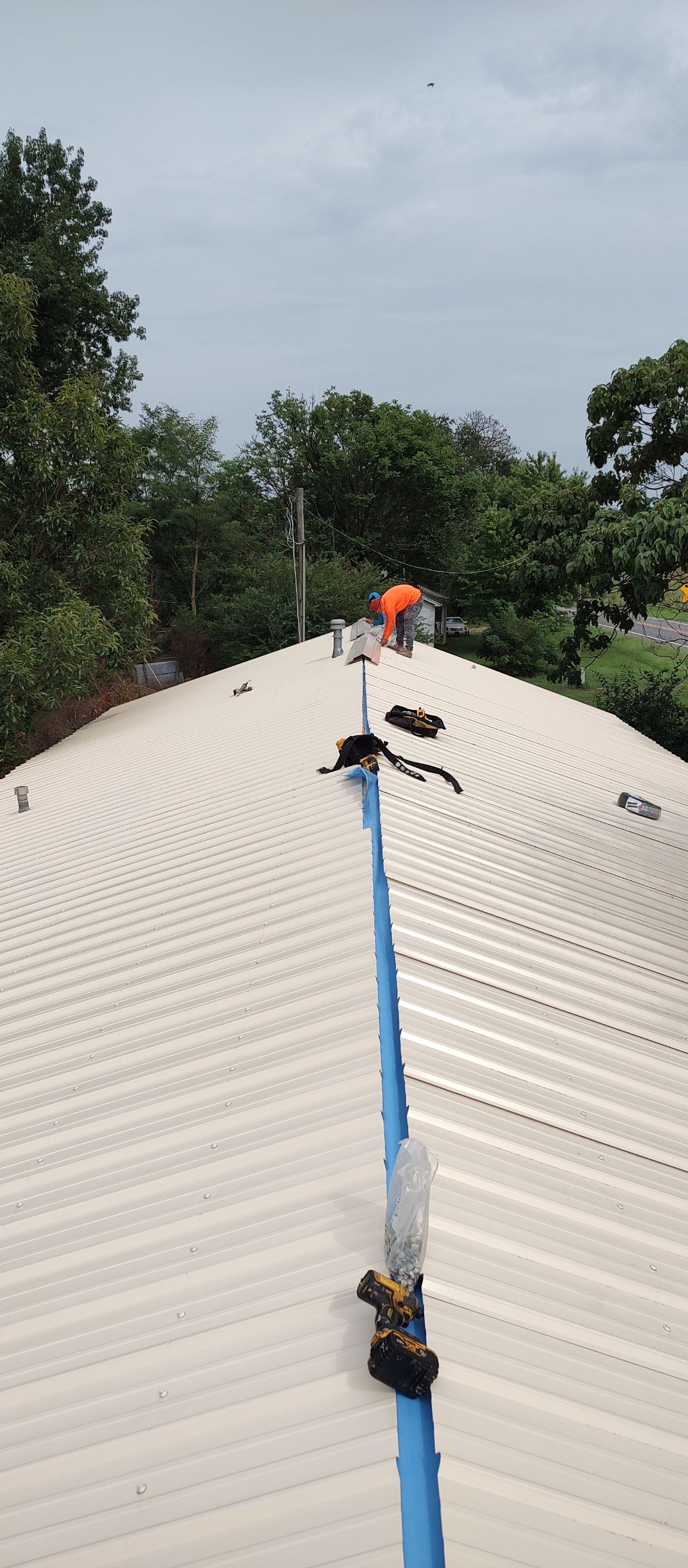 Residential Metal Roof Replacement using Reed's Metals by Hostetler Roofing