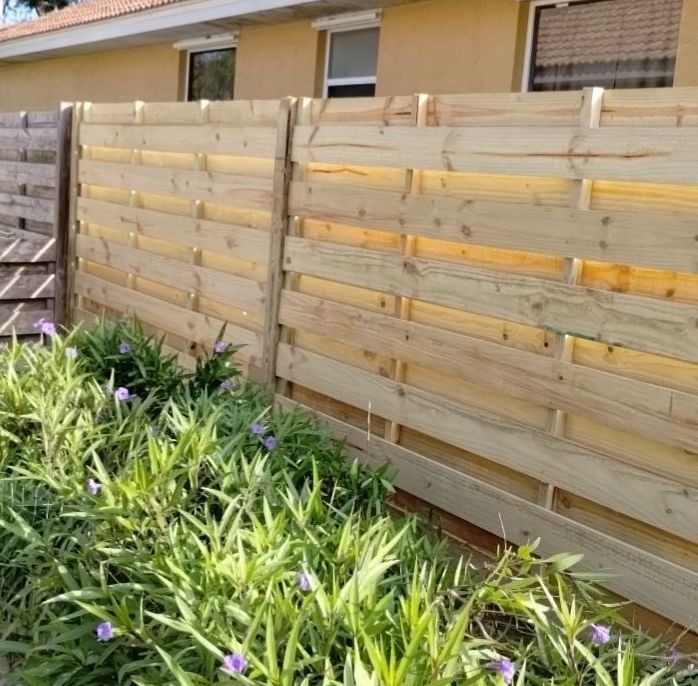Wood Fence Installation using Shadowbox Wood Fence by Asap fence and gates, LLC