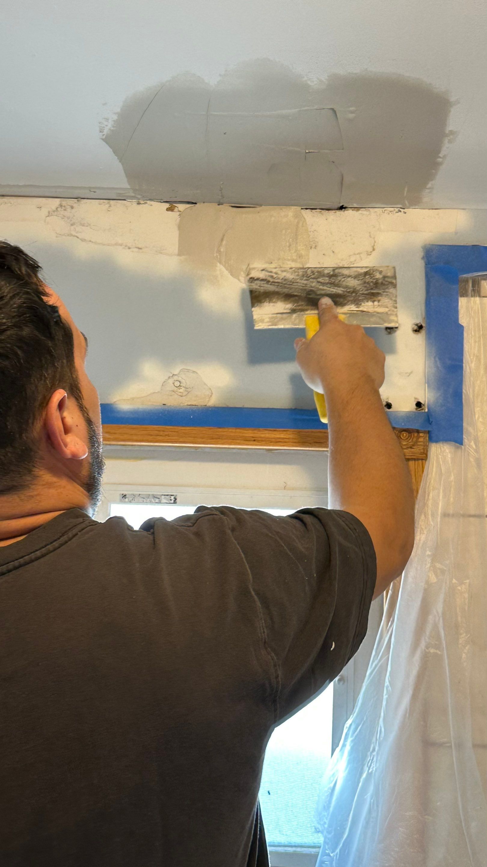 Roof replacement and interior repair by wind damage by Just Brilliant Restoration JBR
