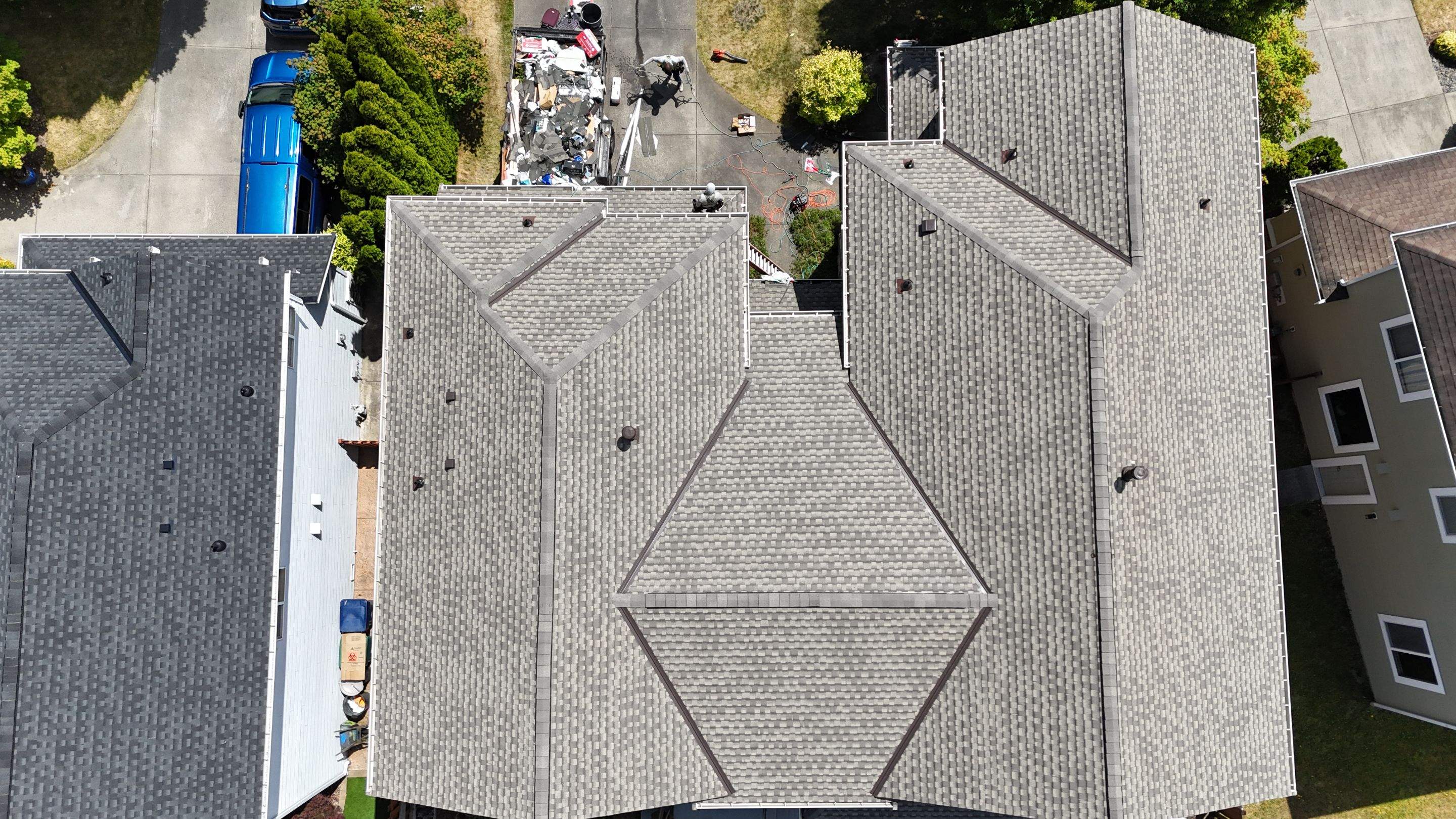 Residential Roofing Installation using GAF UHDZ Shingles by Roofing Formula LLC