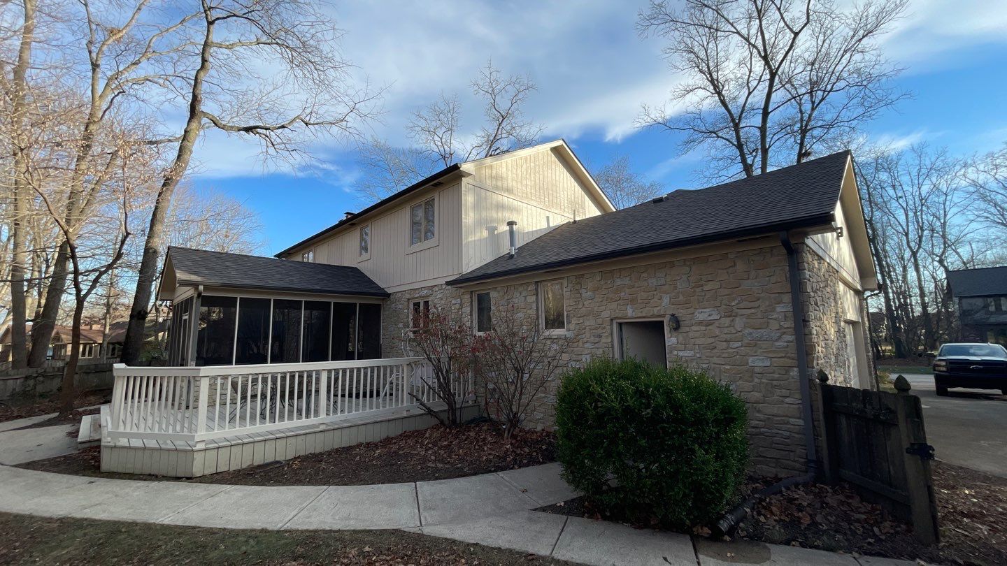 Seabreeze Roof Replacement, Exterior Siding and trim repairs and paint by 317 Roofing & Restorations