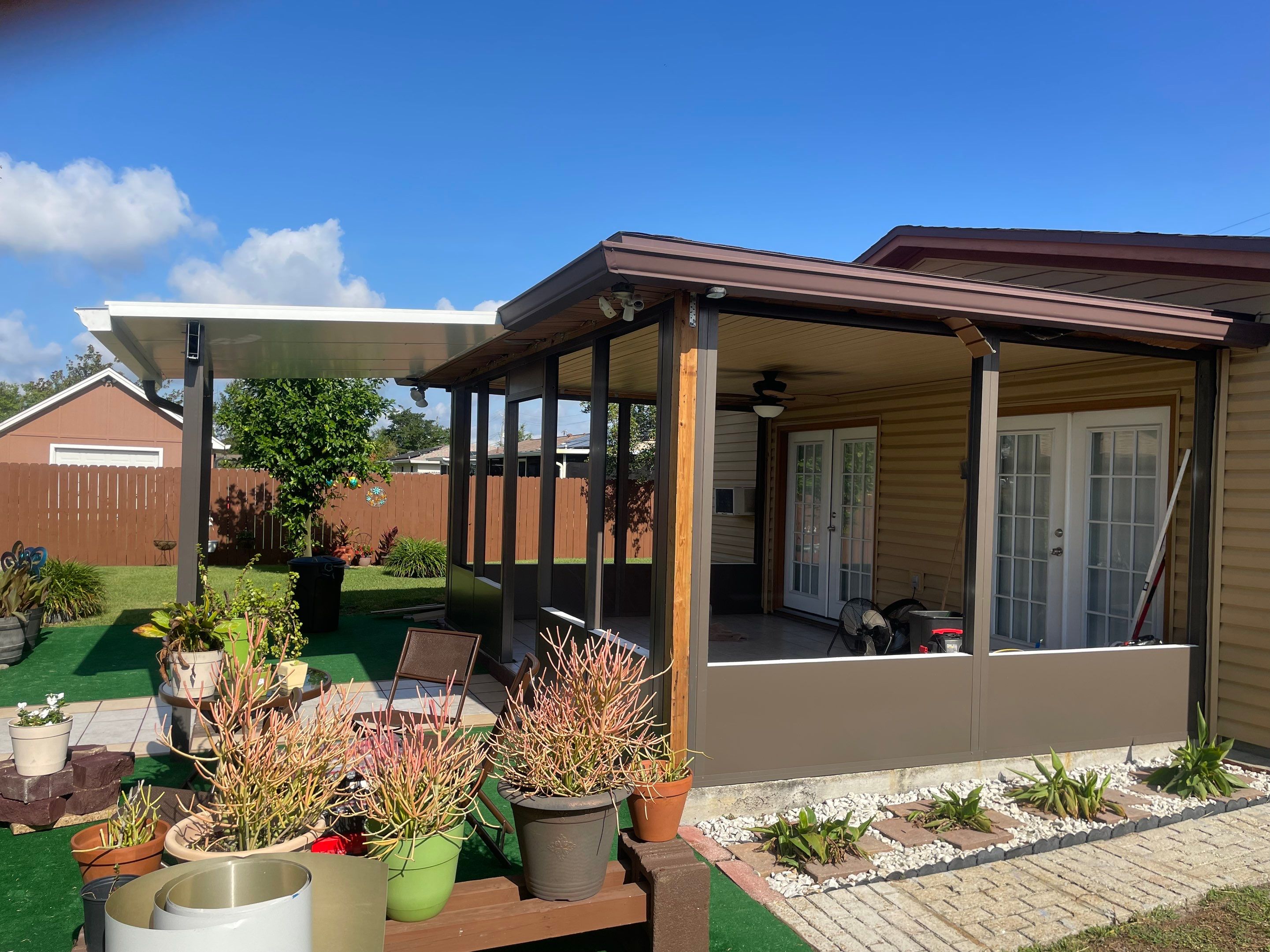 Glass Room using Colorbeam by Titan Sunrooms