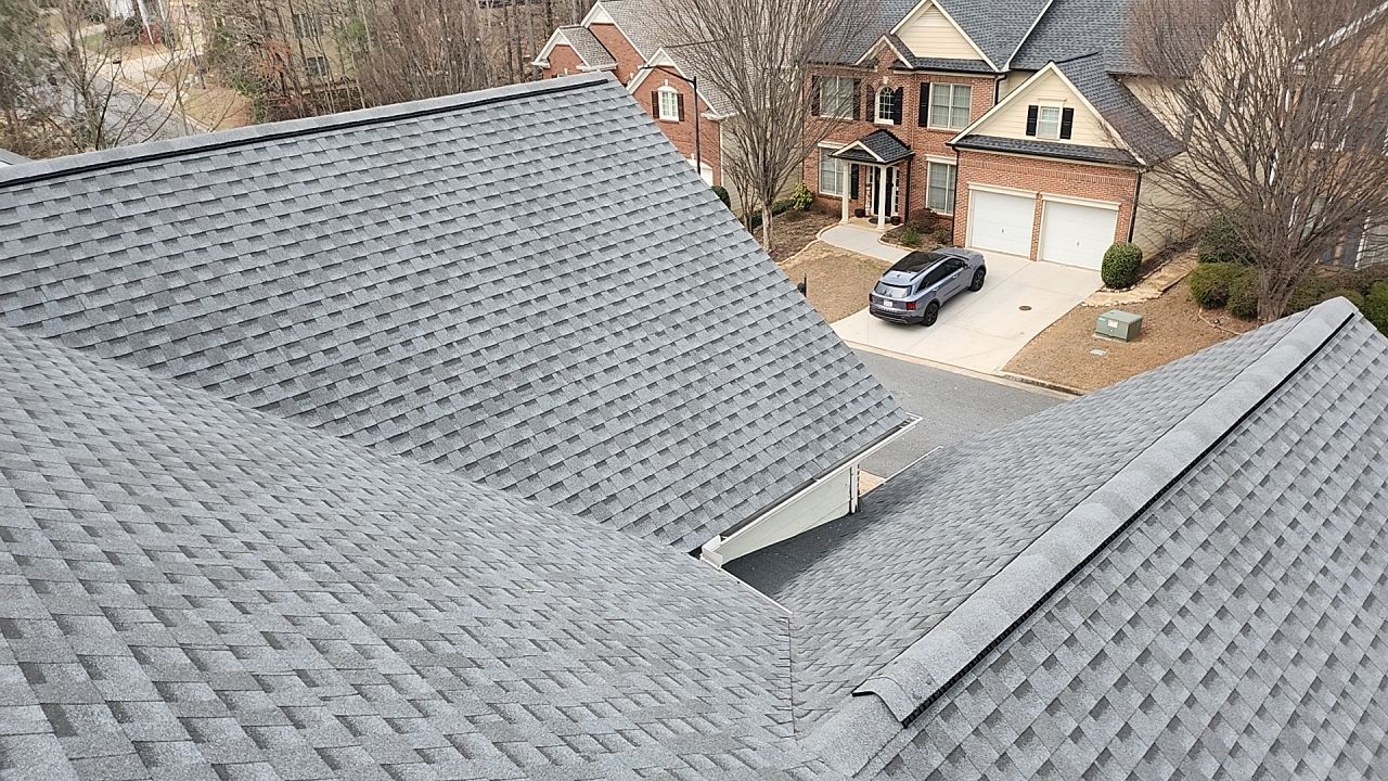 This roof was brought by Farmers Insurance - Residential Roofing Installation by Georgia Roof Advisors