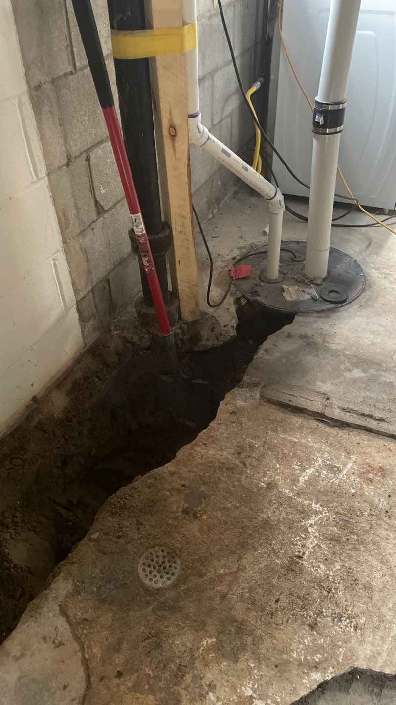 Tying Into an Existing Drain Tile System for Alec by Waterproofing Northeast
